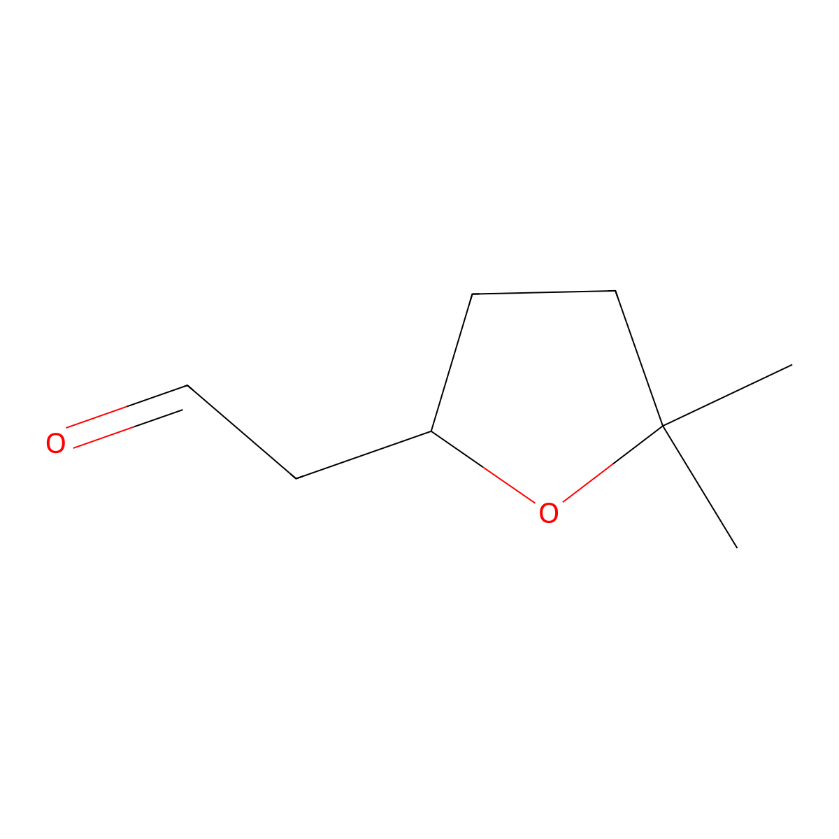 2-(5,5-Dimethyloxolan-2-yl)acetaldehyde molecular structure, CAS 2913415-61-7