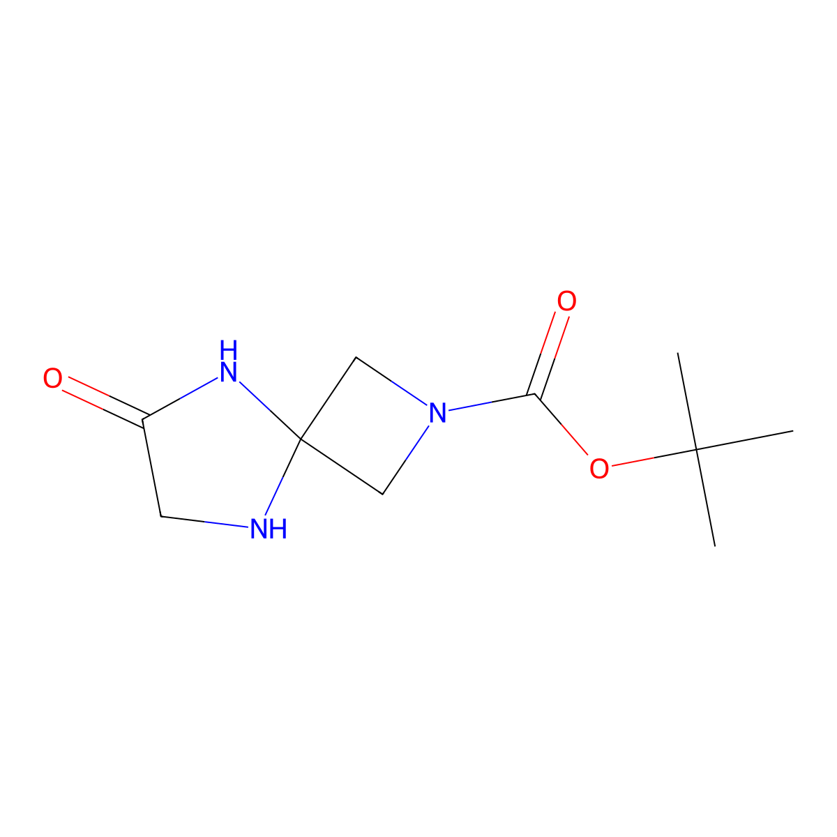 Tert-butyl 6-oxo-2,5,8-triazaspiro[3.4]octane-2-carboxylate molecular structure, CAS 2913419-04-0