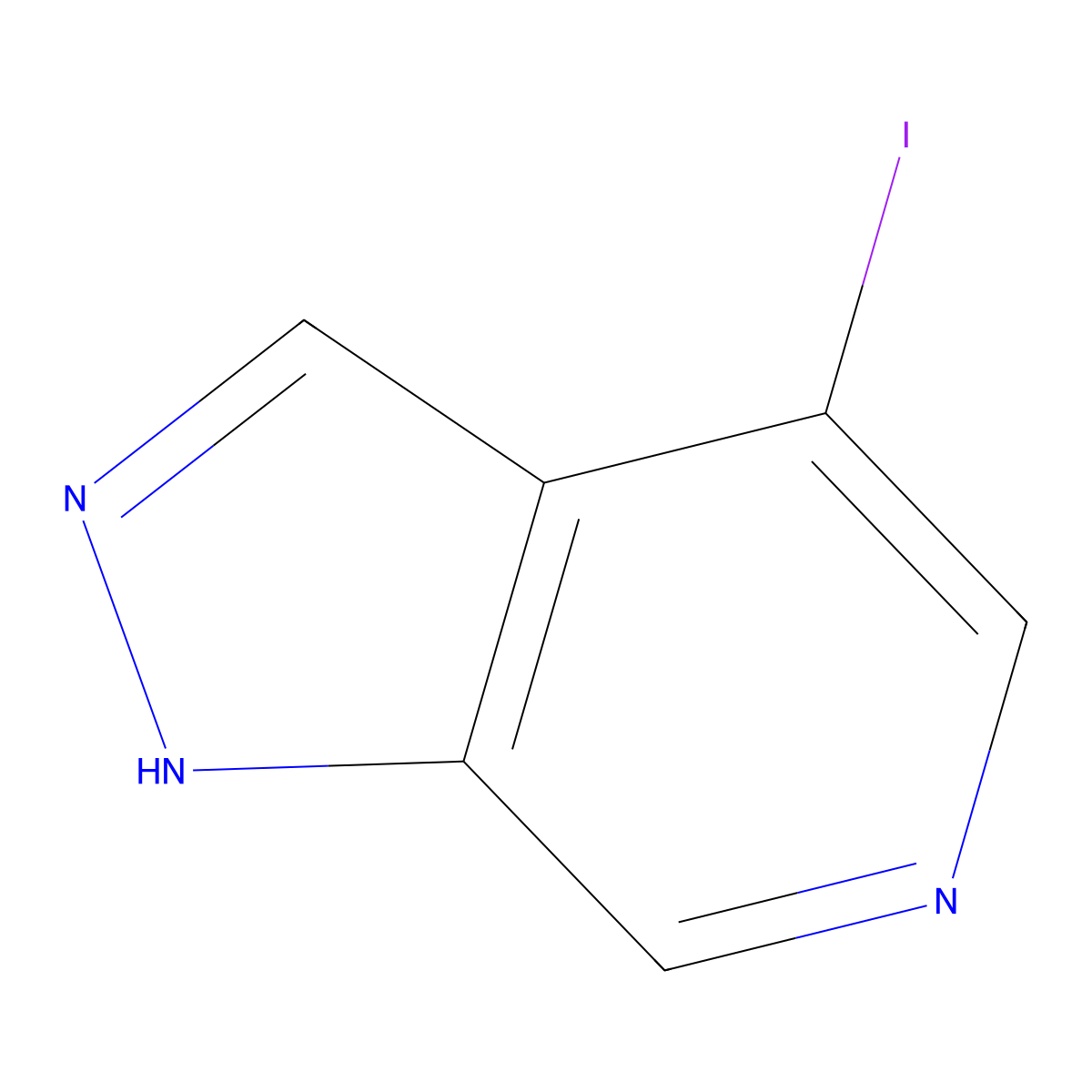 4-iodo-1H-pyrazolo[3,4-c]pyridine molecular structure, CAS 2913421-04-0