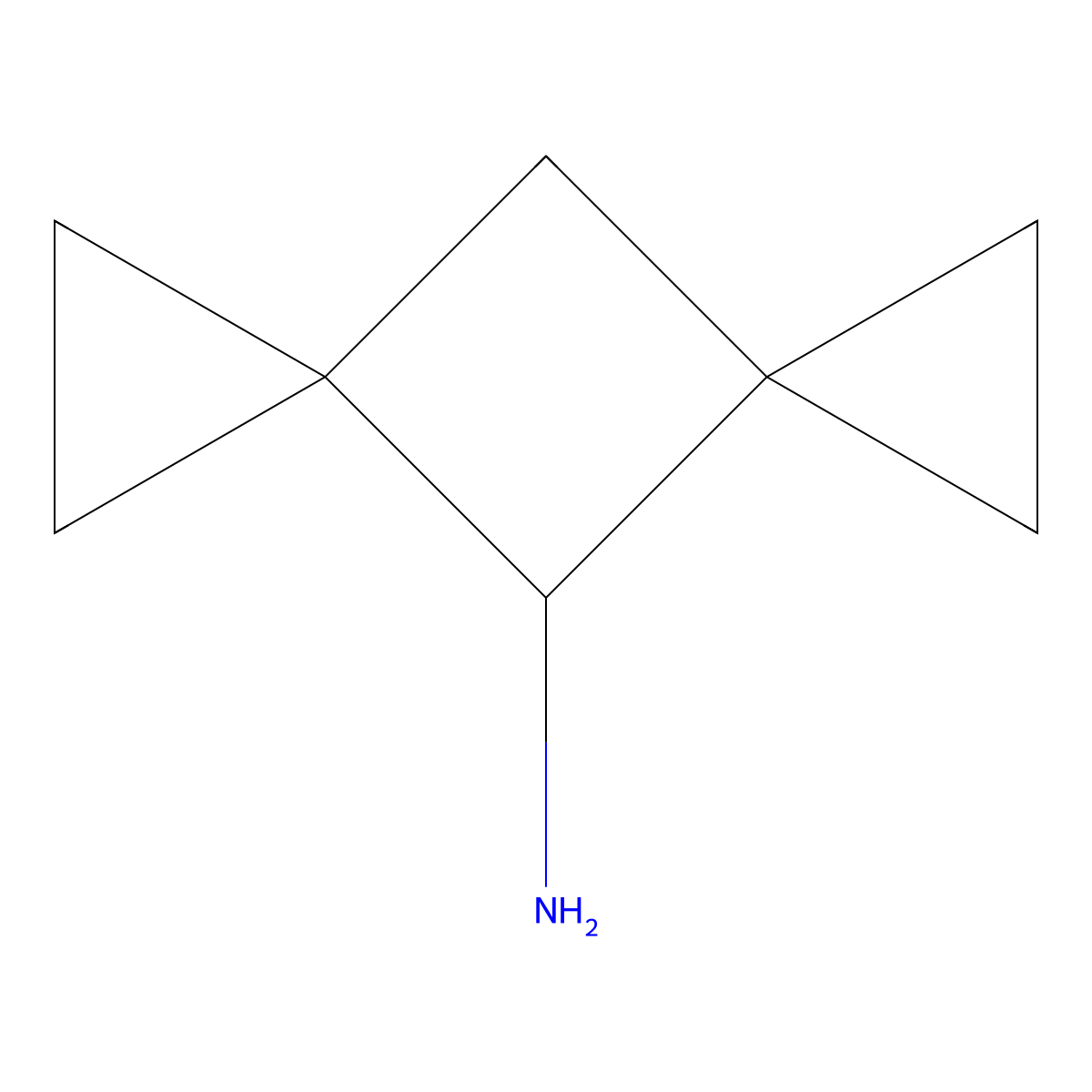 Dispiro[2.1.2^{5}.1^{3}]octan-4-amine molecular structure, CAS 2913421-08-4