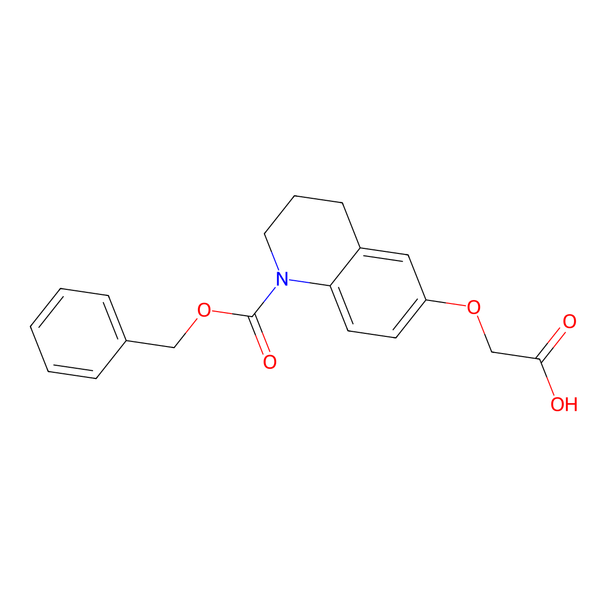 2-({1-[(Benzyloxy)carbonyl]-1,2,3,4-tetrahydroquinolin-6-yl}oxy)acetic acid molecular structure, CAS 2913421-80-2
