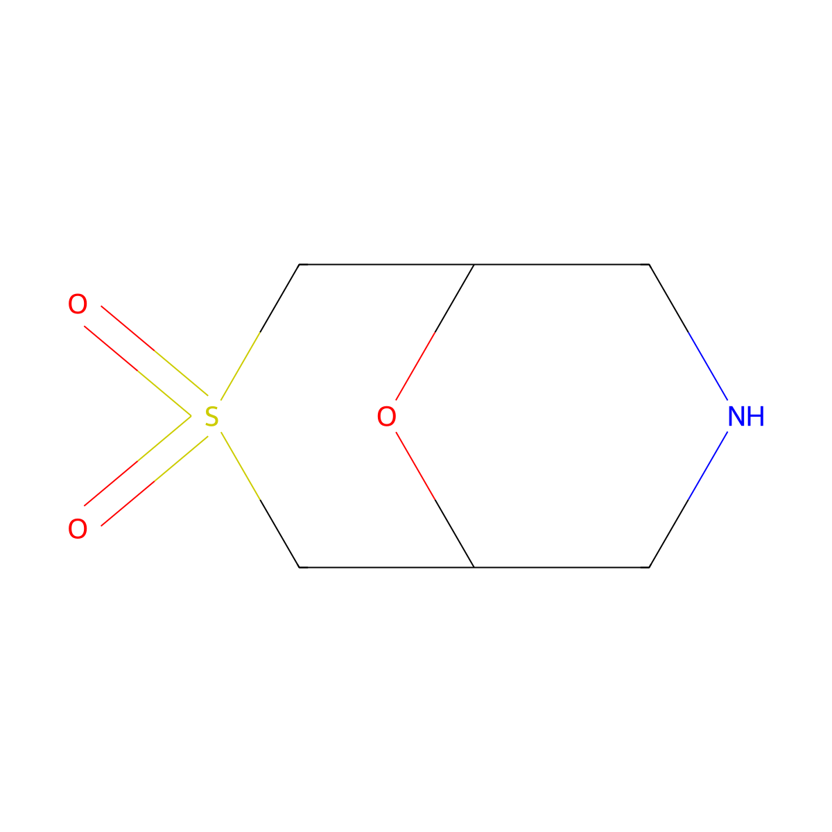 9-Oxa-3lambda6-thia-7-azabicyclo[3.3.1]nonane-3,3-dione molecular structure, CAS 2913422-41-8