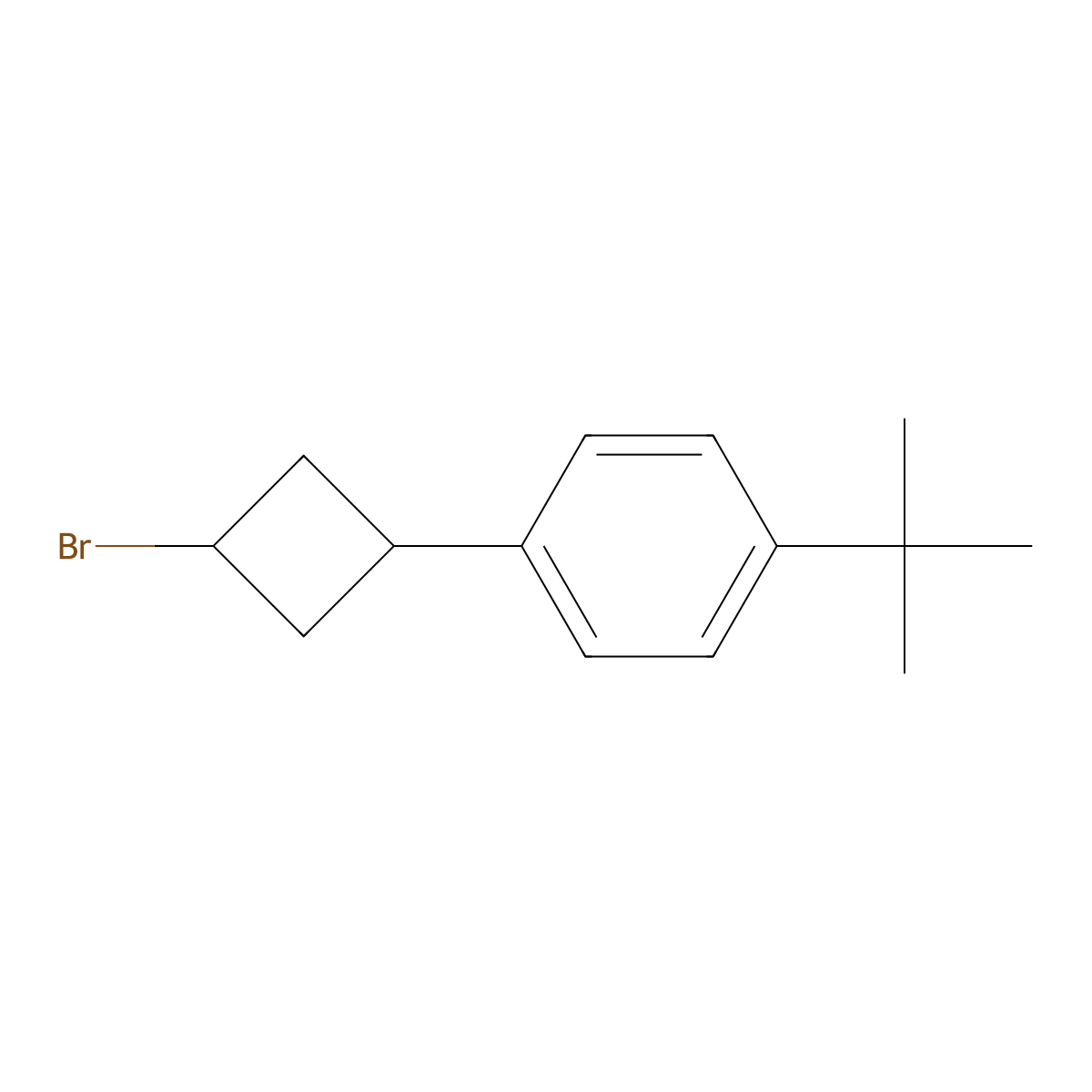 1-(3-Bromocyclobutyl)-4-tert-butylbenzene molecular structure, CAS 2913422-78-1