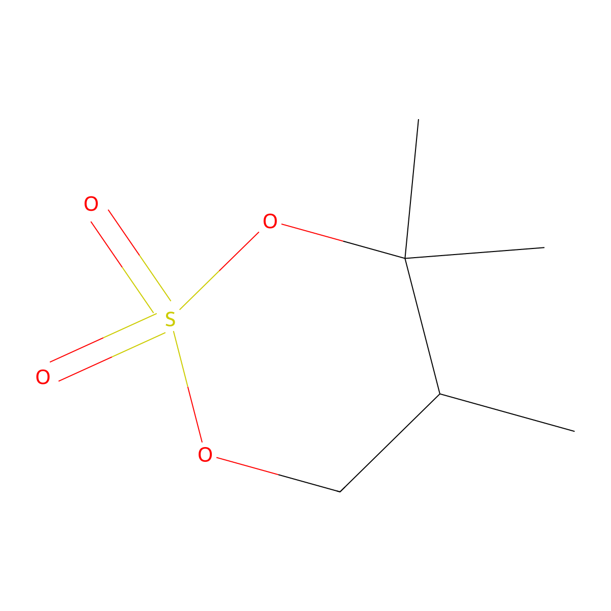 4,4,5-Trimethyl-1,3,2lambda6-dioxathiane-2,2-dione molecular structure, CAS 2913422-87-2