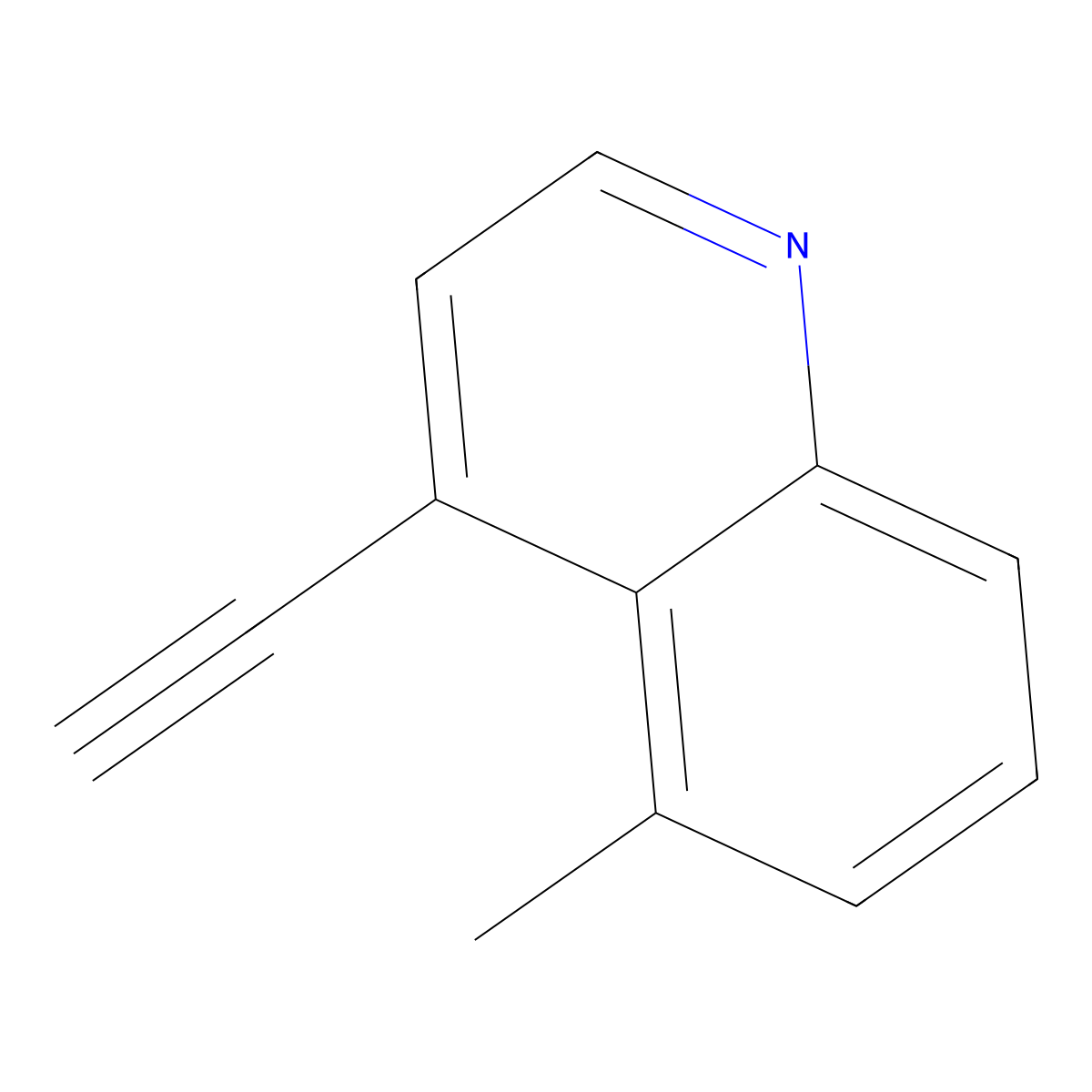 4-Ethynyl-5-methylquinoline molecular structure, CAS 2913425-81-5
