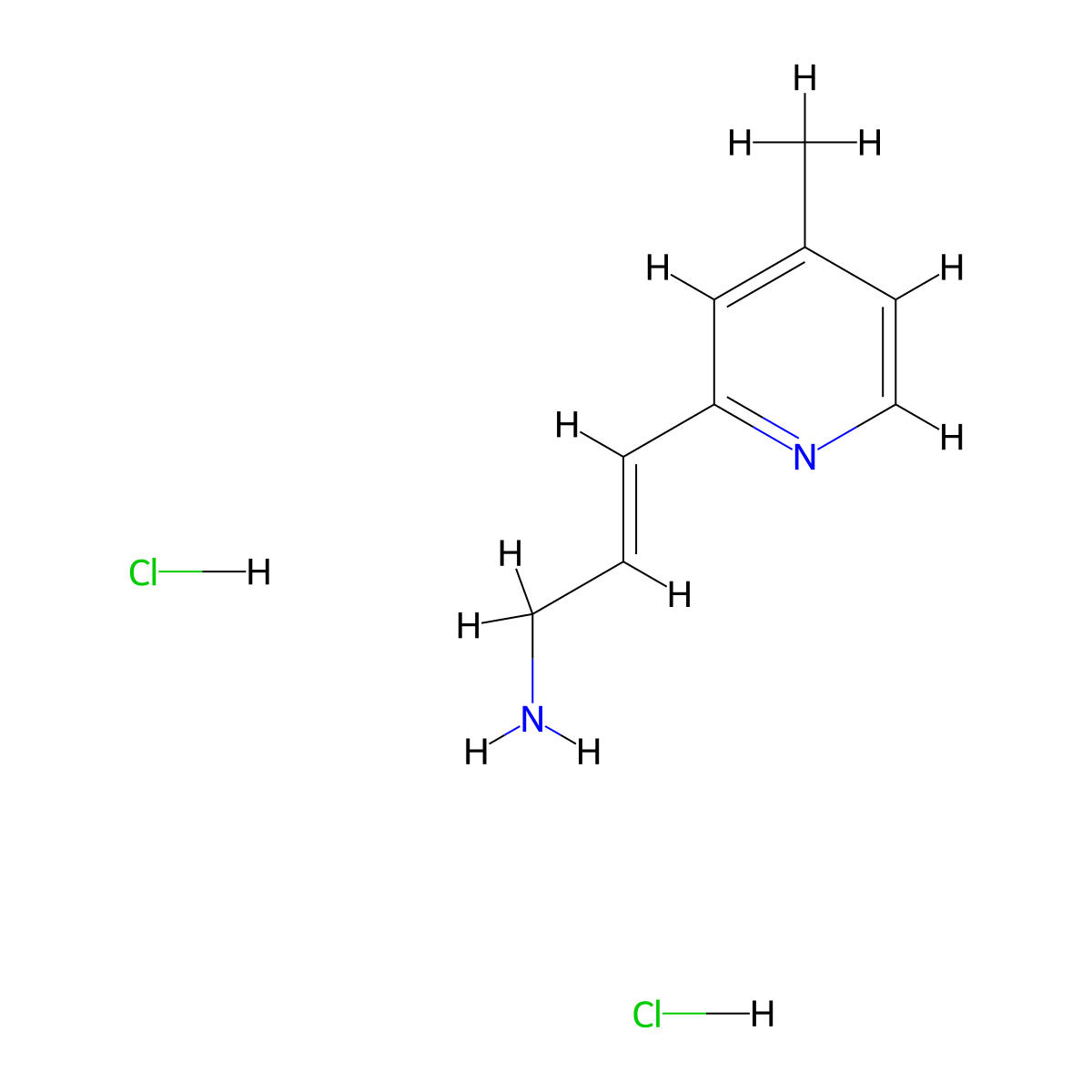 (2E)-3-(4-methylpyridin-2-yl)prop-2-en-1-aminedihydrochloride molecular structure, CAS 2913587-37-6