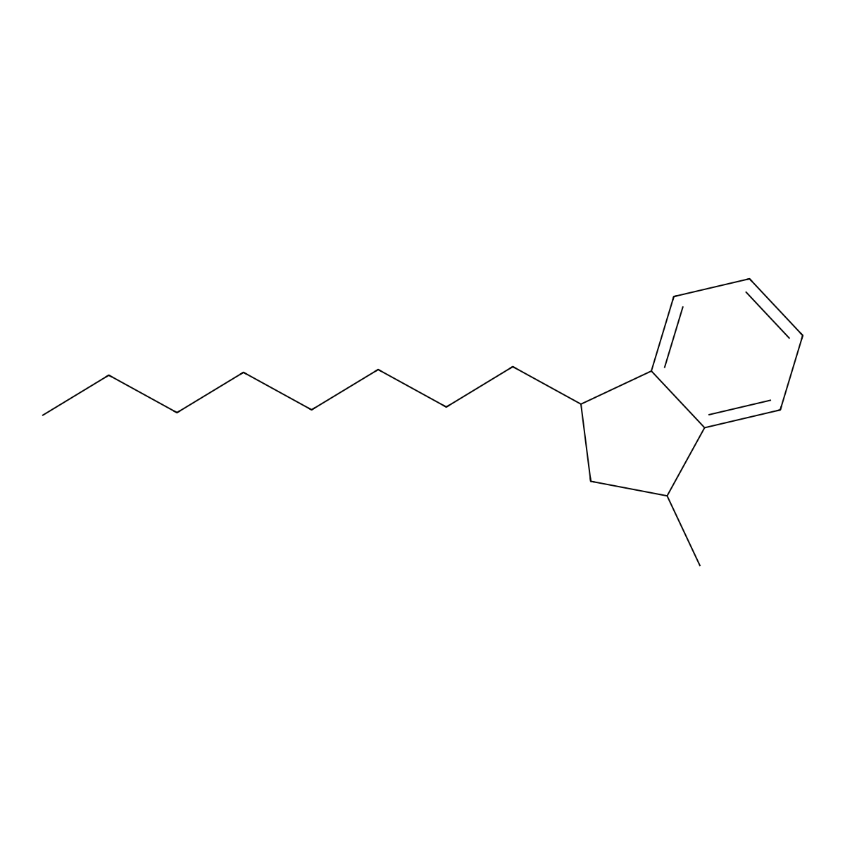 1-Methyl-3-octylindan molecular structure, CAS 29138-84-9