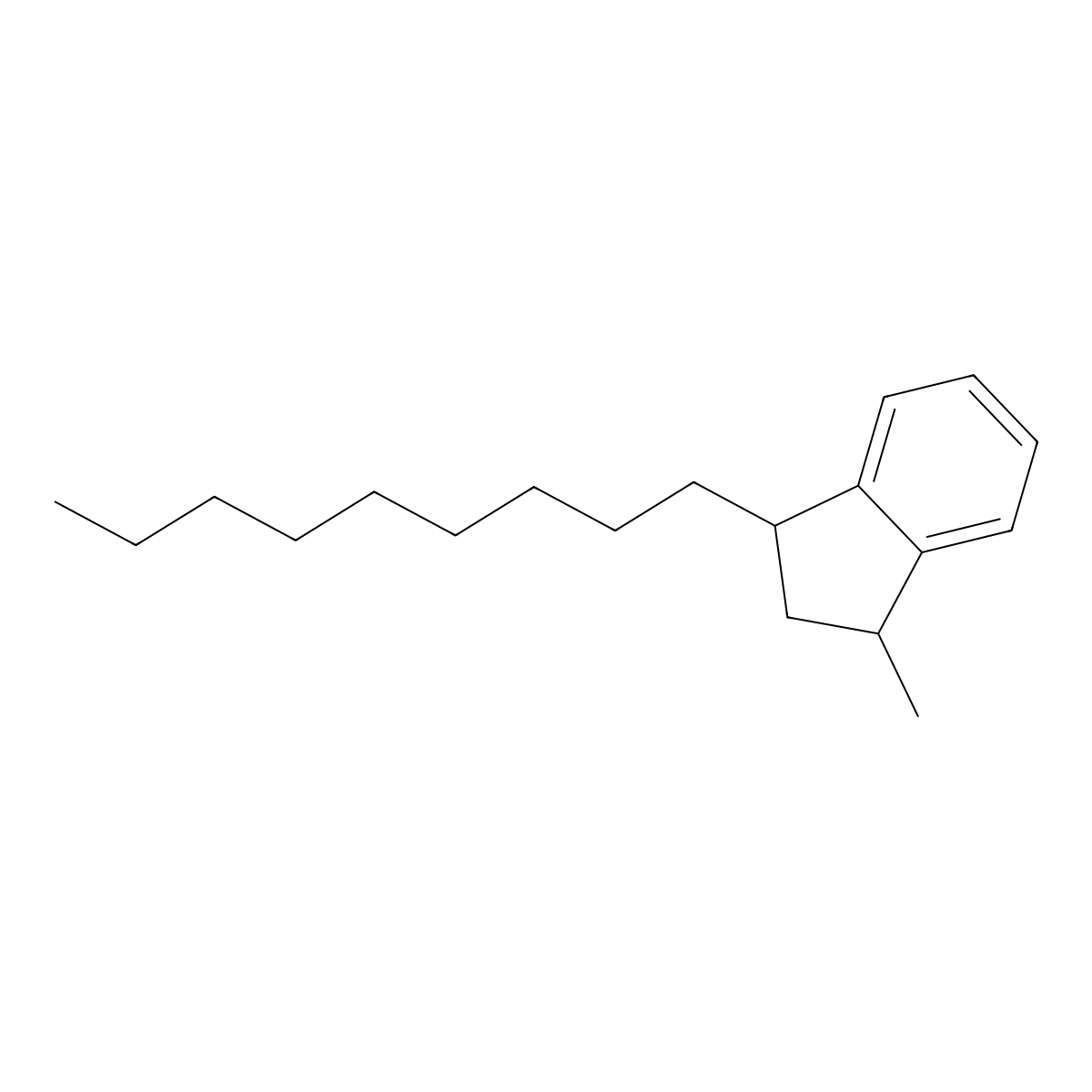 1-Methyl-3-nonylindan molecular structure, CAS 29138-85-0