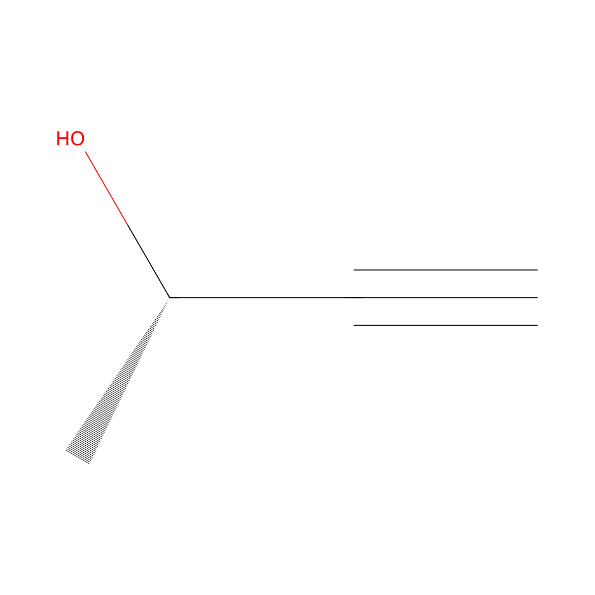 (2S)-But-3-yn-2-ol molecular structure, CAS 2914-69-4