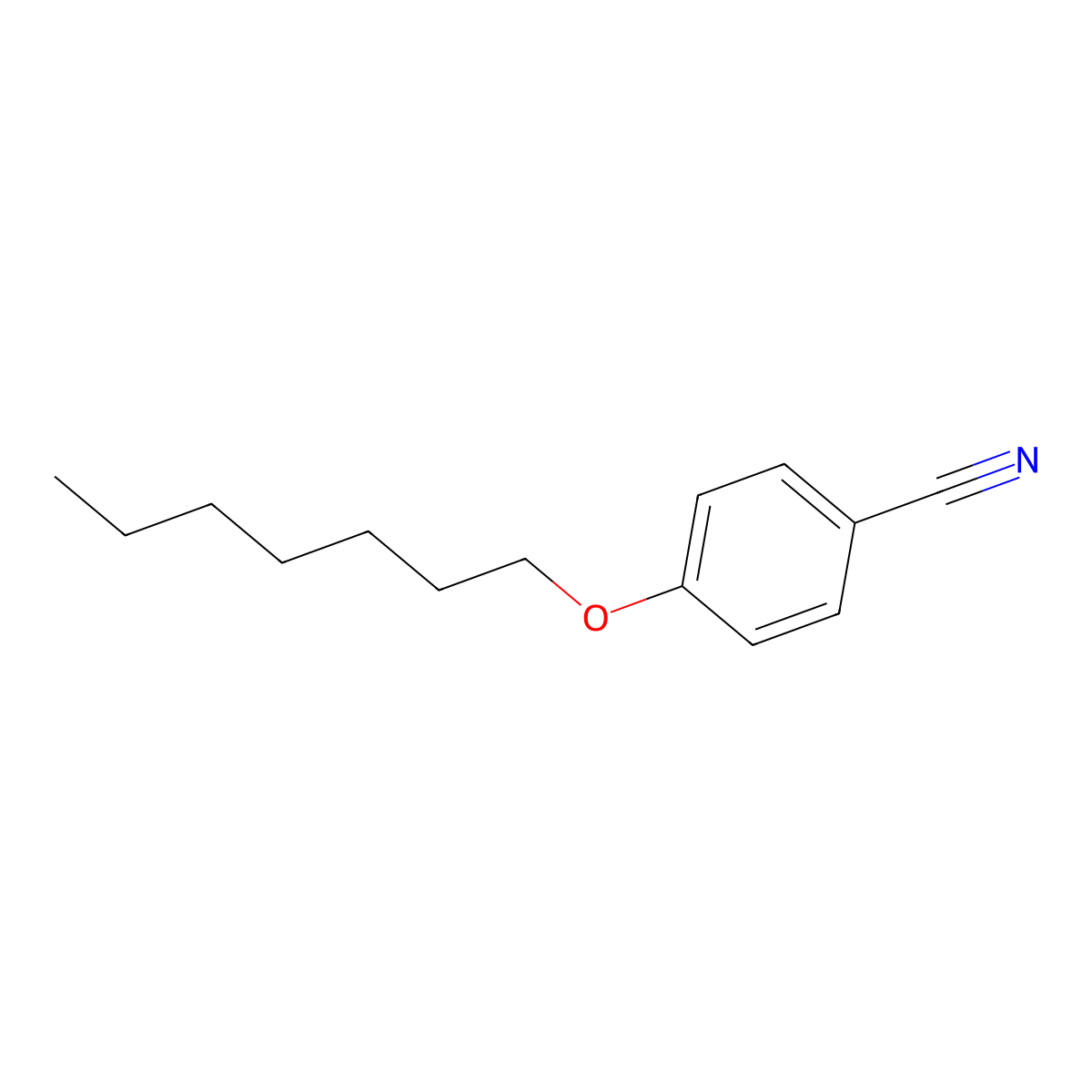 4-(Heptyloxy)benzonitrile molecular structure, CAS 29147-88-4