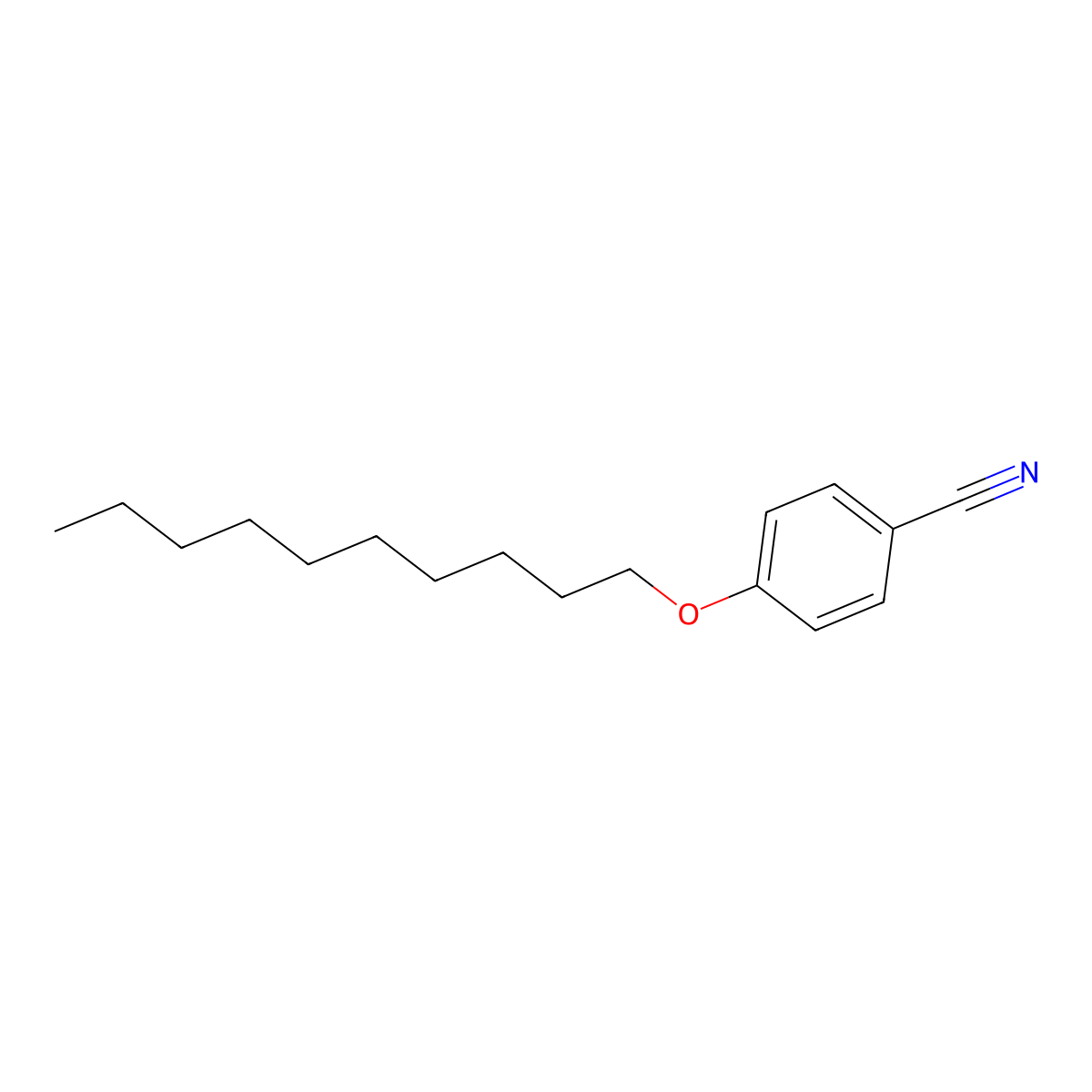 4-(Decyloxy)benzonitrile molecular structure, CAS 29147-90-8