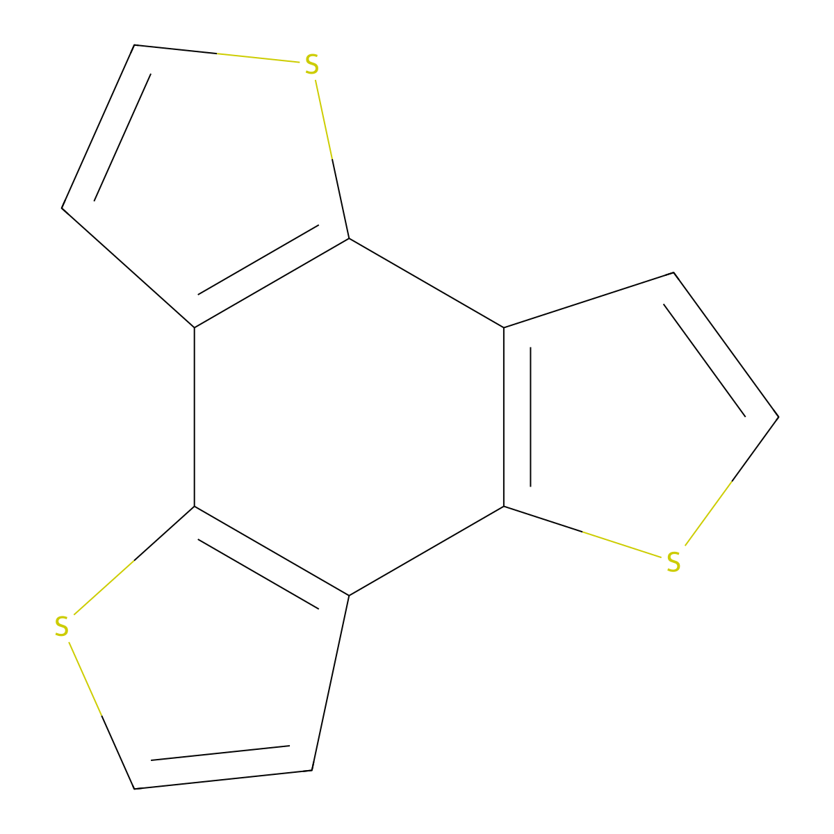 Benzo[1,2-b:3,4-b':5,6-b'']trithiophene molecular structure, CAS 29150-63-8
