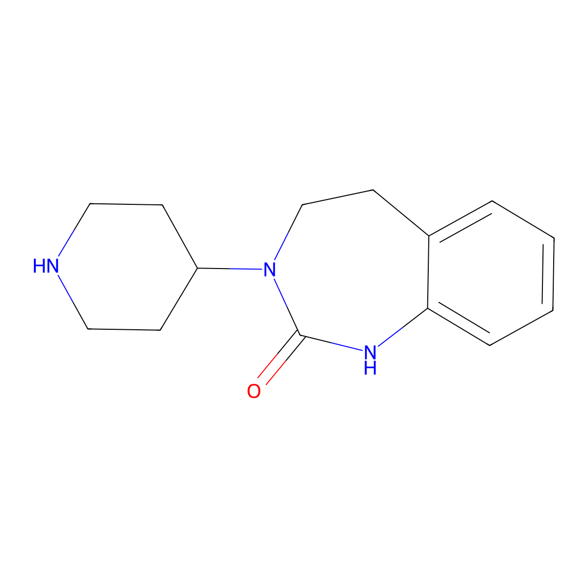 3-(Piperidin-4-yl)-4,5-dihydro-1H-benzo[d][1,3]diazepin-2(3H)-one molecular structure, CAS 291509-61-0