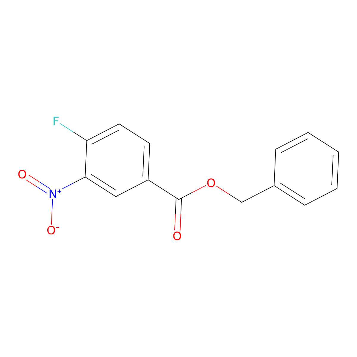 Benzyl 4-fluoro-3-nitrobenzoate molecular structure, CAS 291528-32-0