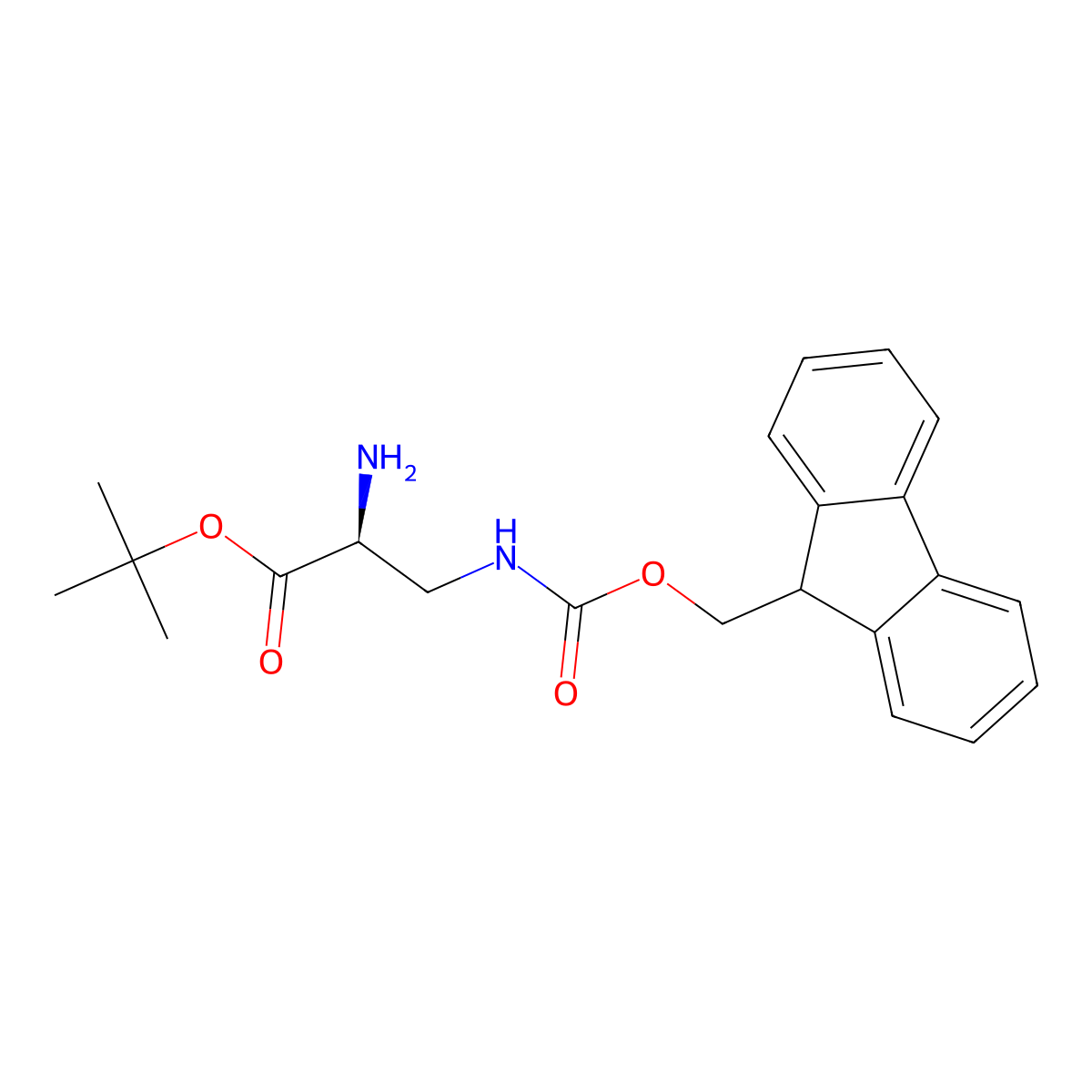 H-L-Dap(fmoc)-otbu molecular structure, CAS 291529-78-7