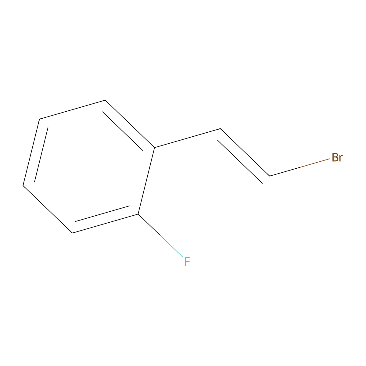 1-(2-Bromoethenyl)-2-fluorobenzene molecular structure, CAS 291530-89-7
