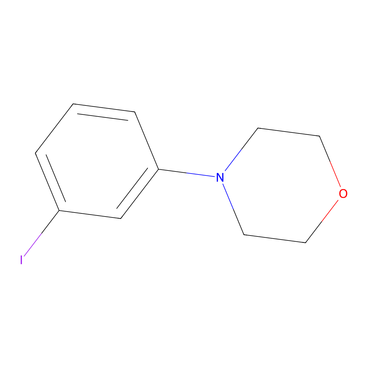 4-(3-Iodophenyl)morpholine molecular structure, CAS 291533-82-9