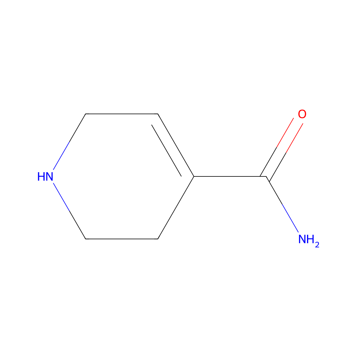 1,2,3,6-Tetrahydropyridine-4-carboxamide molecular structure, CAS 291539-62-3