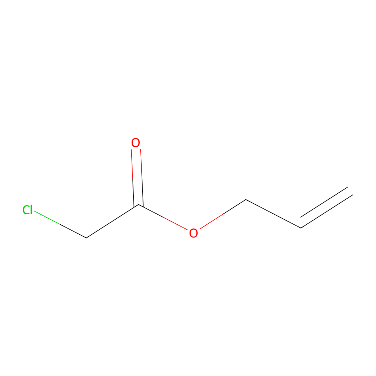 Allyl chloroacetate molecular structure, CAS 2916-14-5