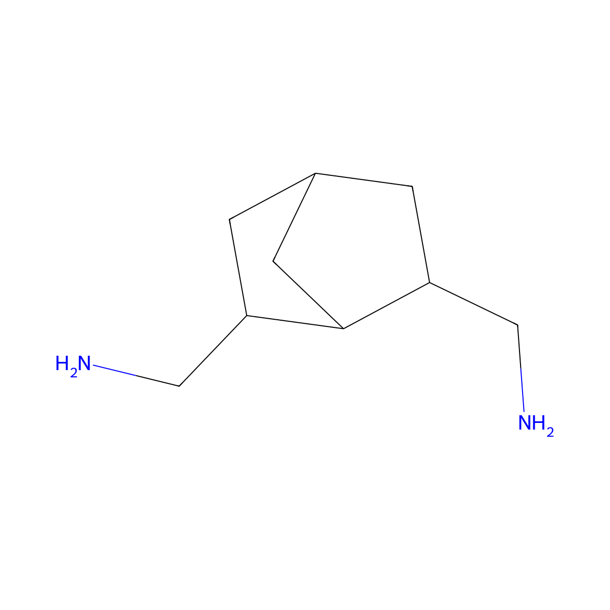 Bicyclo[2.2.1]heptane-2,6-diyldimethanamine molecular structure, CAS 2916-25-8