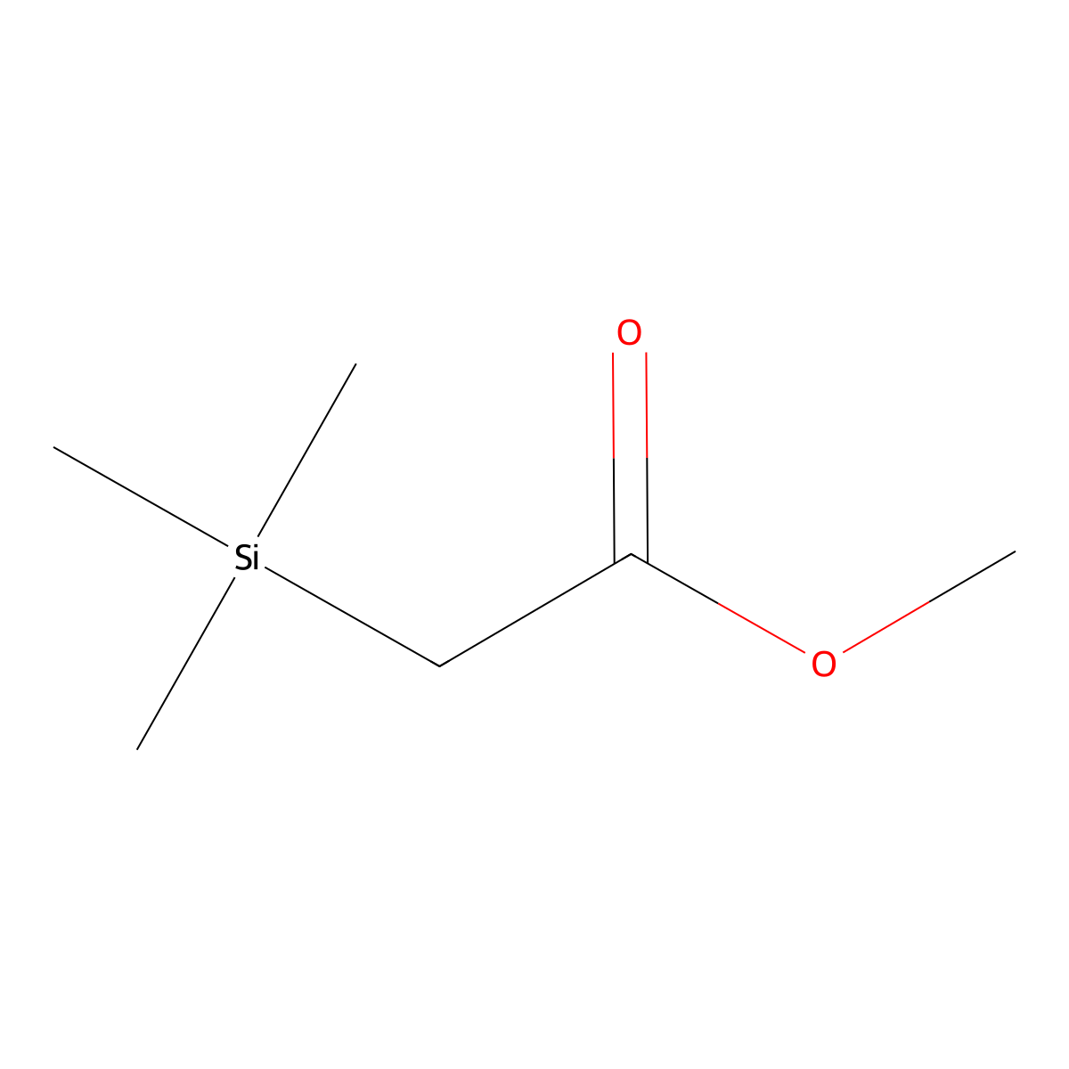 Methyl (trimethylsilyl)acetate molecular structure, CAS 2916-76-9