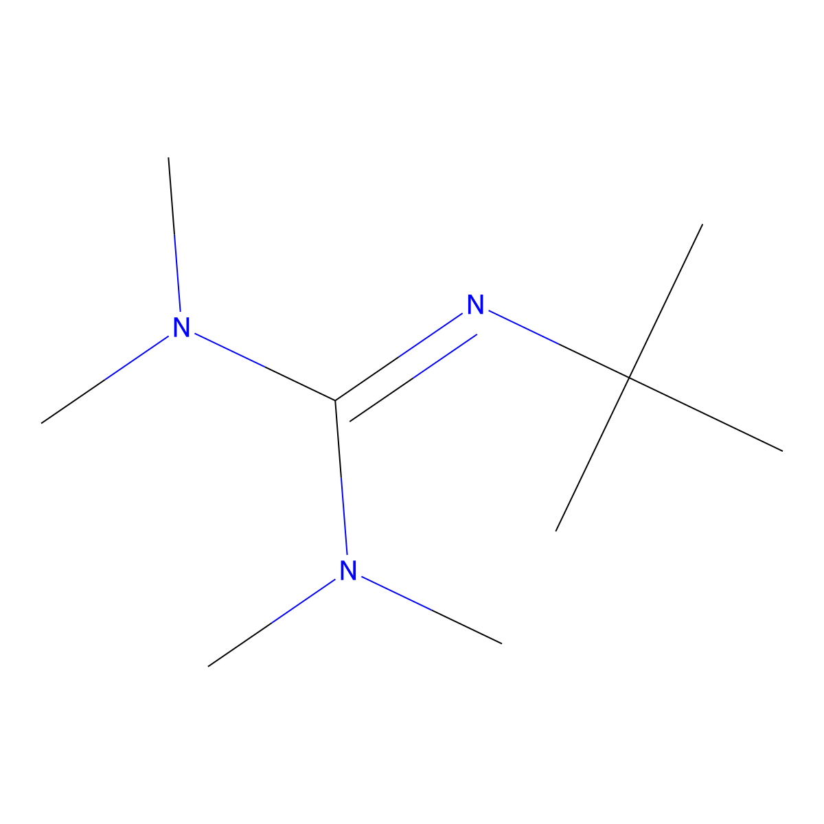 2-tert-Butyl-1,1,3,3-tetramethylguanidine molecular structure, CAS 29166-72-1