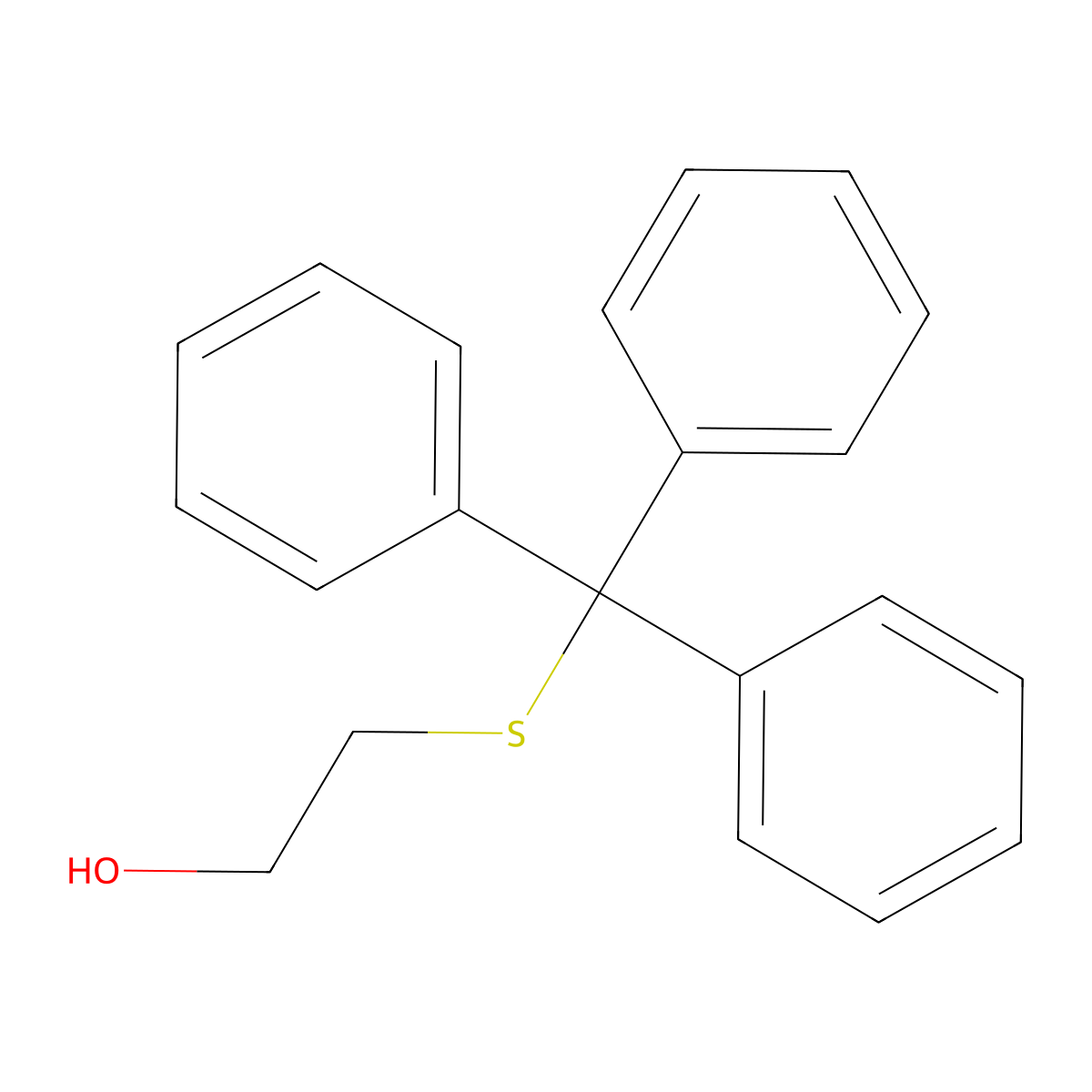 2-(Tritylsulfanyl)ethanol molecular structure, CAS 29167-28-0