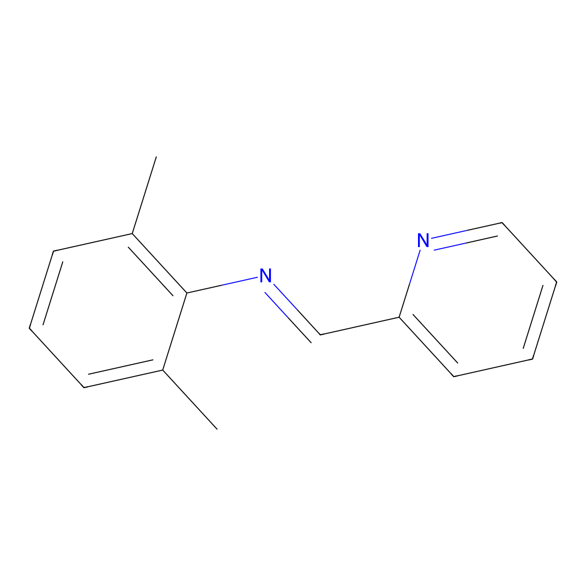N-(2,6-dimethylphenyl)-1-pyridin-2-ylmethanimine molecular structure, CAS 29167-92-8