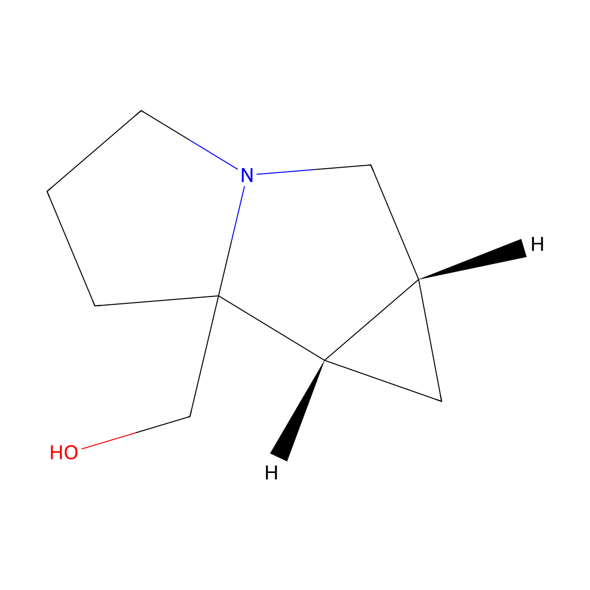 [(1aR,6bS)-octahydrocyclopropa[a]pyrrolizin-6a-yl]methanol molecular structure, CAS 2916866-82-3