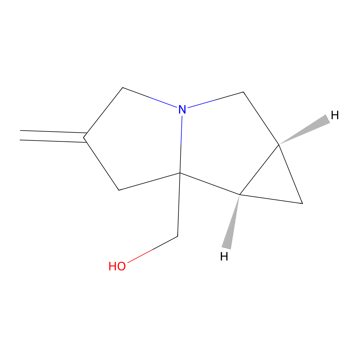[(1AS,6BR)-5-Methylidene-octahydrocyclopropa[A]pyrrolizin-6A-YL]methanol molecular structure, CAS 2916867-31-5