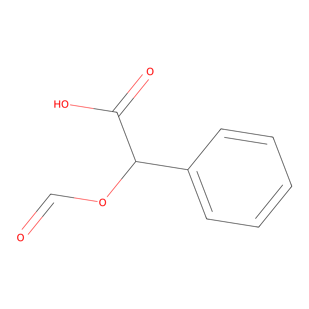 (R)-(Formyloxy)phenylacetic acid molecular structure, CAS 29169-63-9