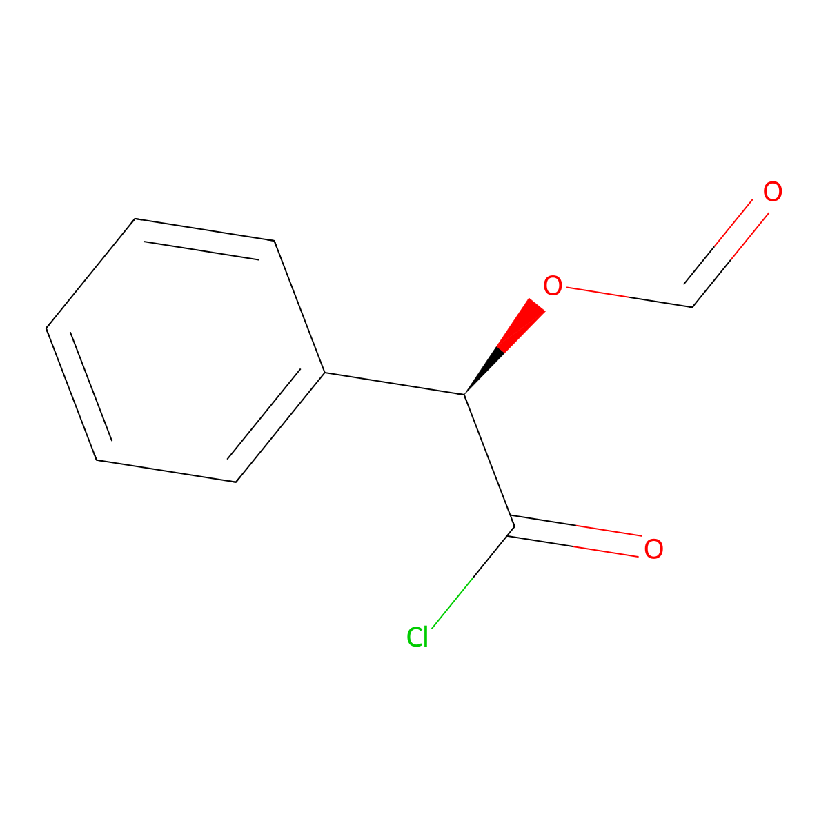O-Formyl-D-mandeloyl chloride molecular structure, CAS 29169-64-0