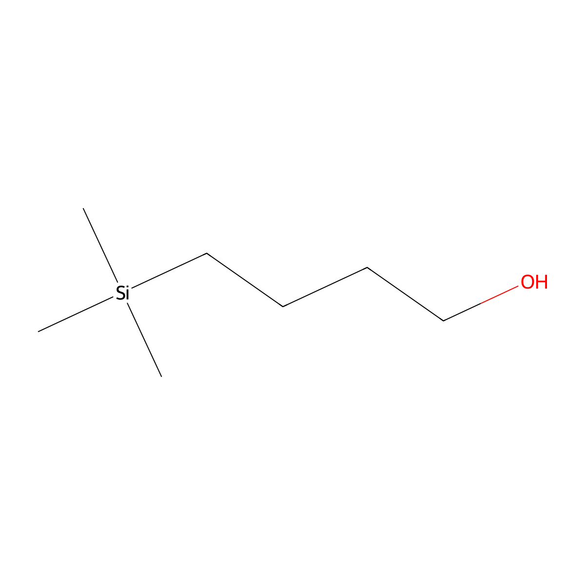 4-(Trimethylsilyl)butan-1-ol molecular structure, CAS 2917-40-0