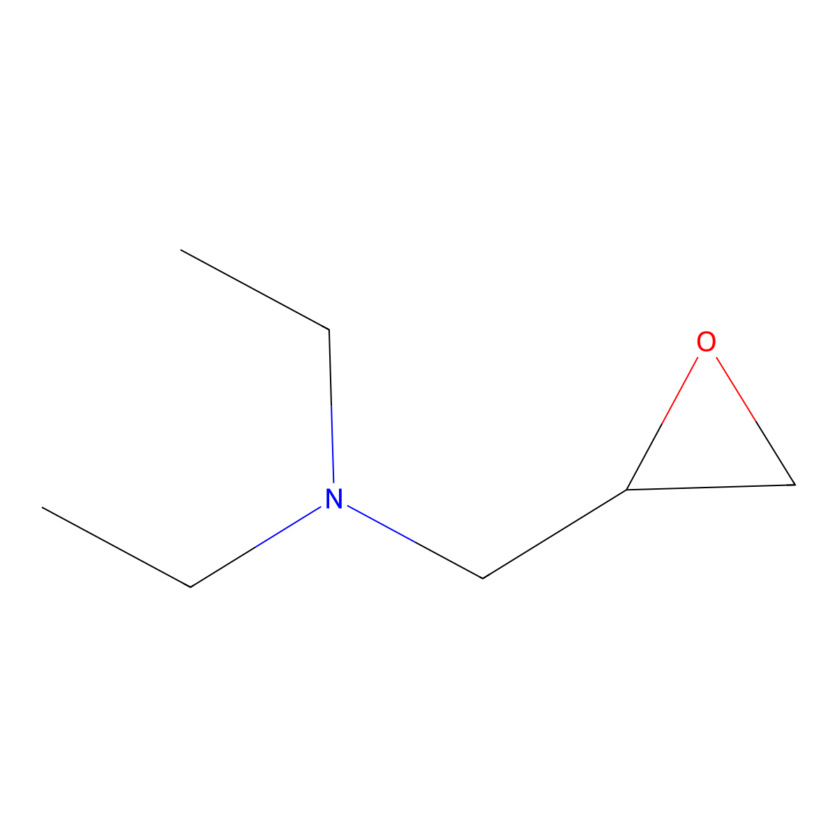 N,N-Diethyl-2-oxiranemethanamine molecular structure, CAS 2917-91-1