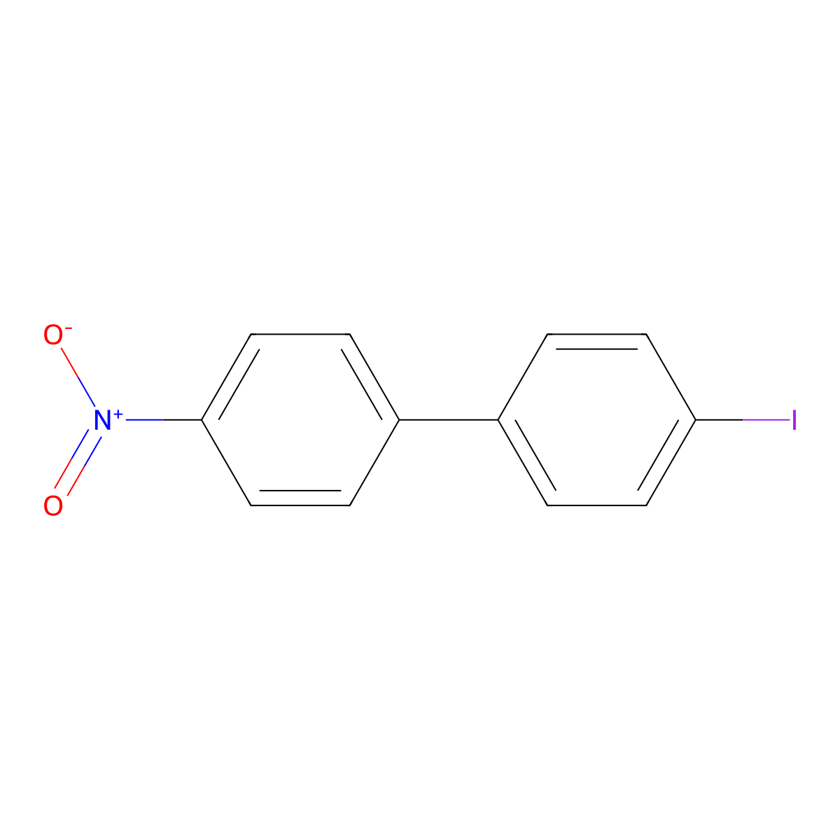 4-Iodo-4'-nitro-1,1'-biphenyl molecular structure, CAS 29170-08-9