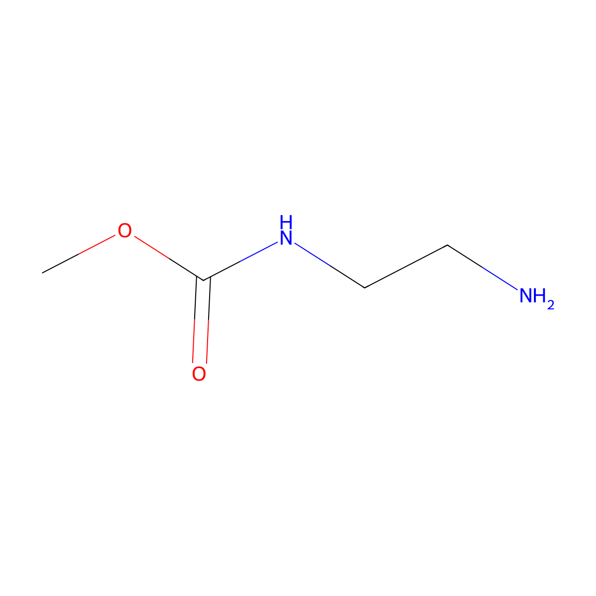 methyl N-(2-aminoethyl)carbamate molecular structure, CAS 29170-18-1