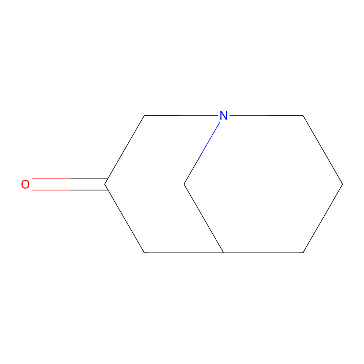 1-Azabicyclo[3.3.1]nonan-3-one molecular structure, CAS 29170-80-7