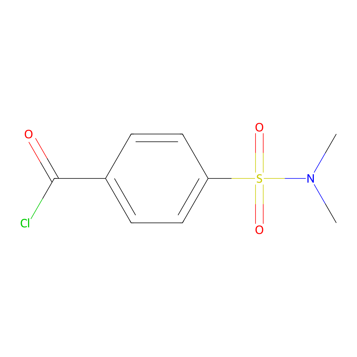 4-(N,N-dimethylsulfamoyl)benzoyl chloride molecular structure, CAS 29171-70-8