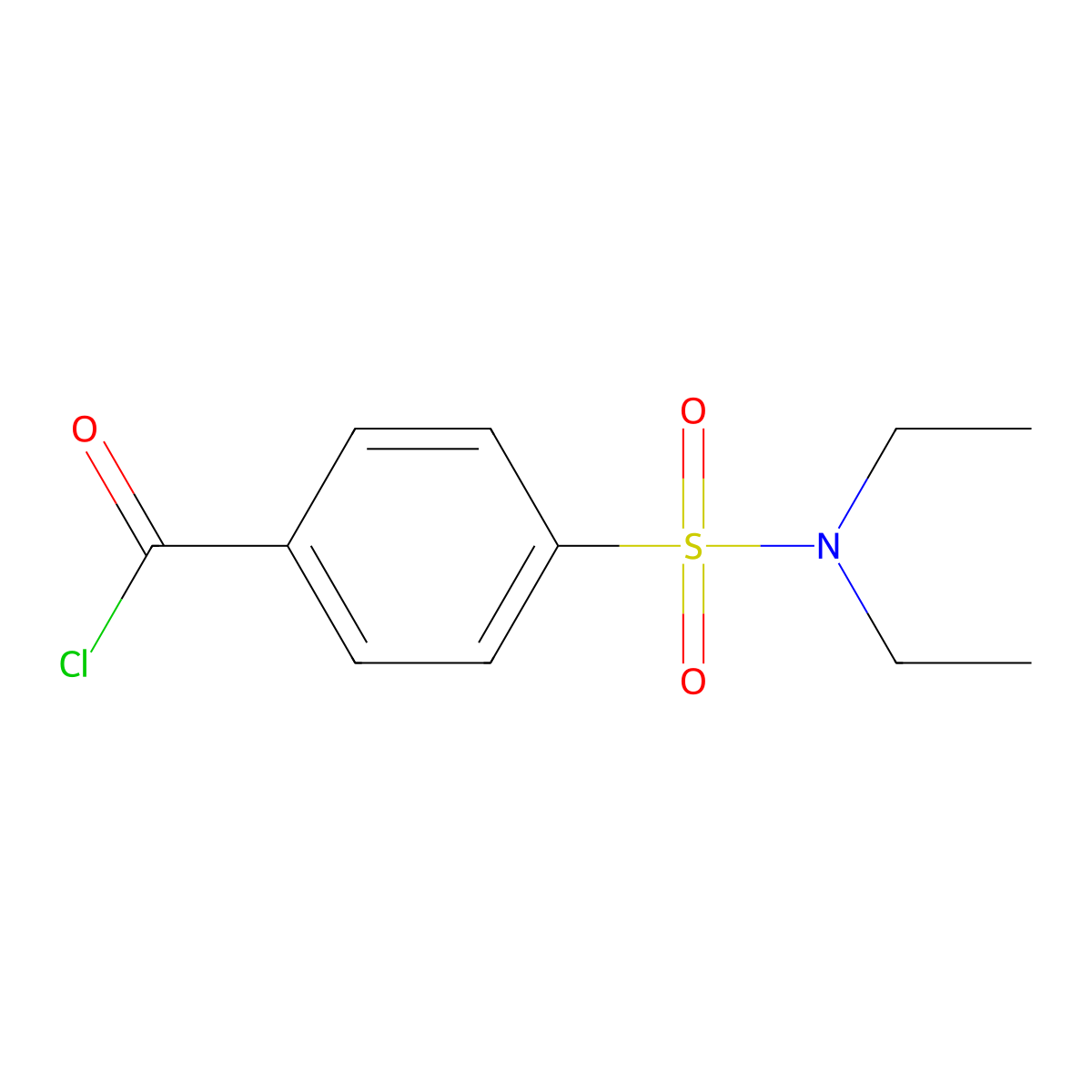 4-(Diethylsulfamoyl)benzoyl chloride molecular structure, CAS 29171-71-9
