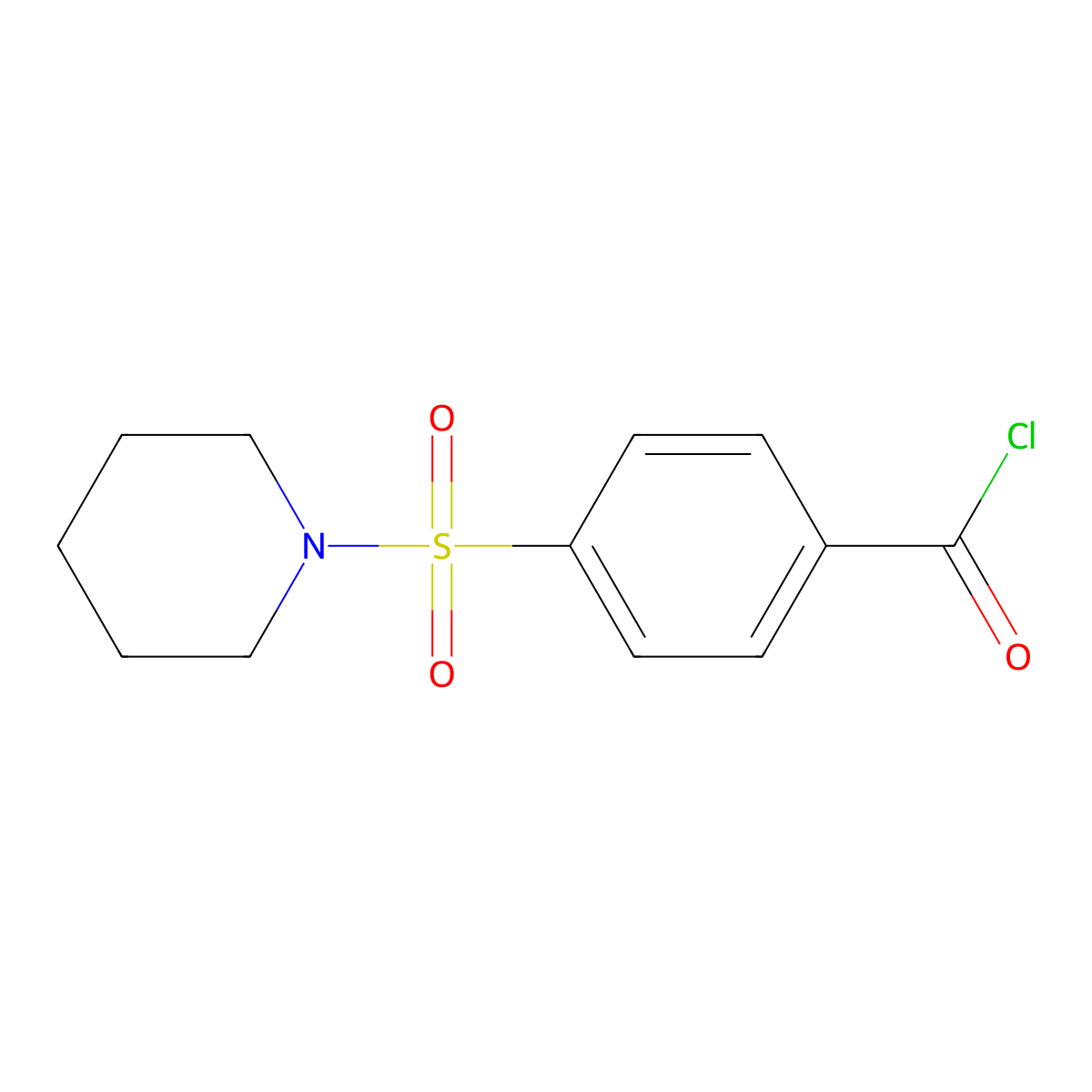 4-(Piperidin-1-ylsulfonyl)benzoyl chloride molecular structure, CAS 29171-75-3