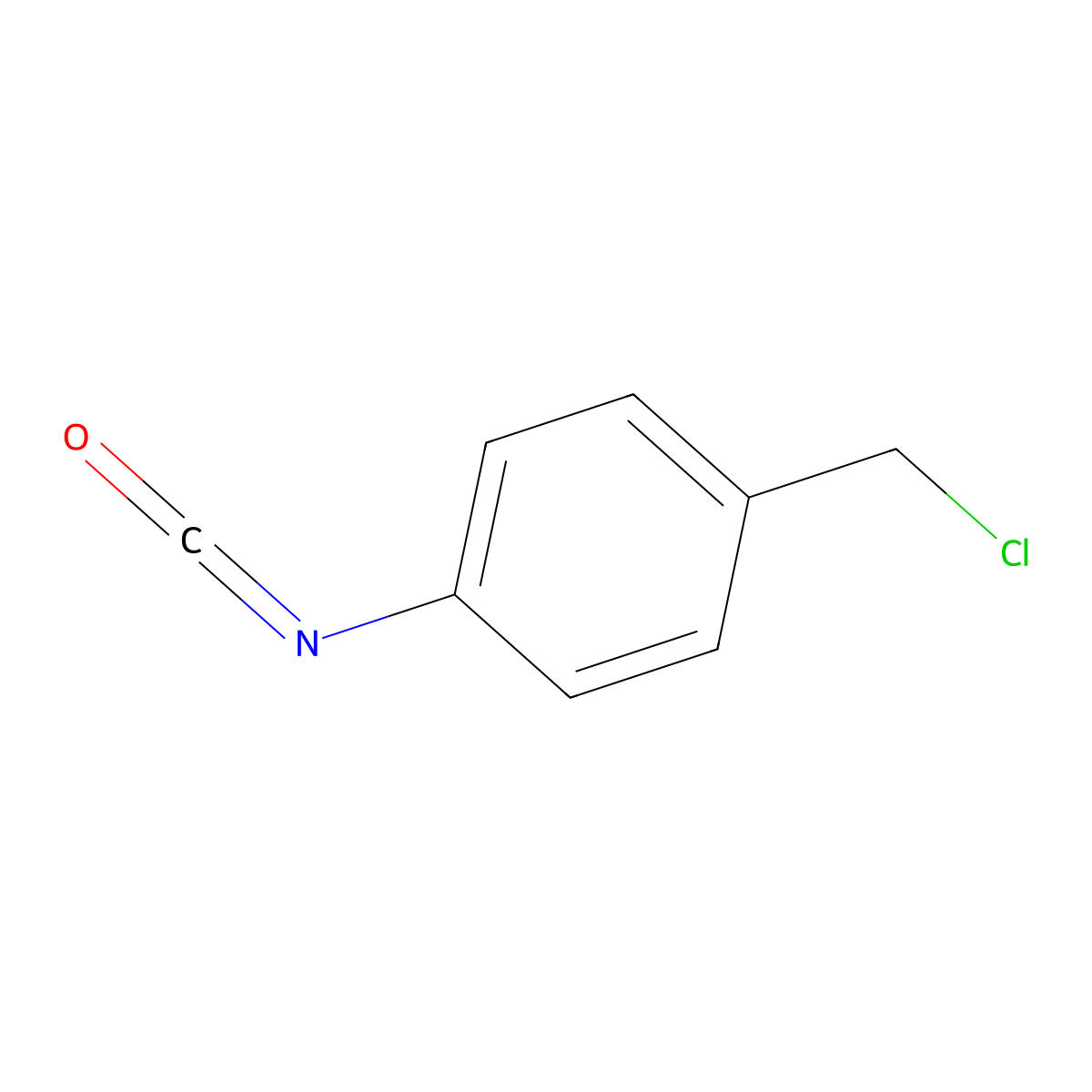 4-(Chloromethyl)phenyl isocyanate molecular structure, CAS 29173-65-7