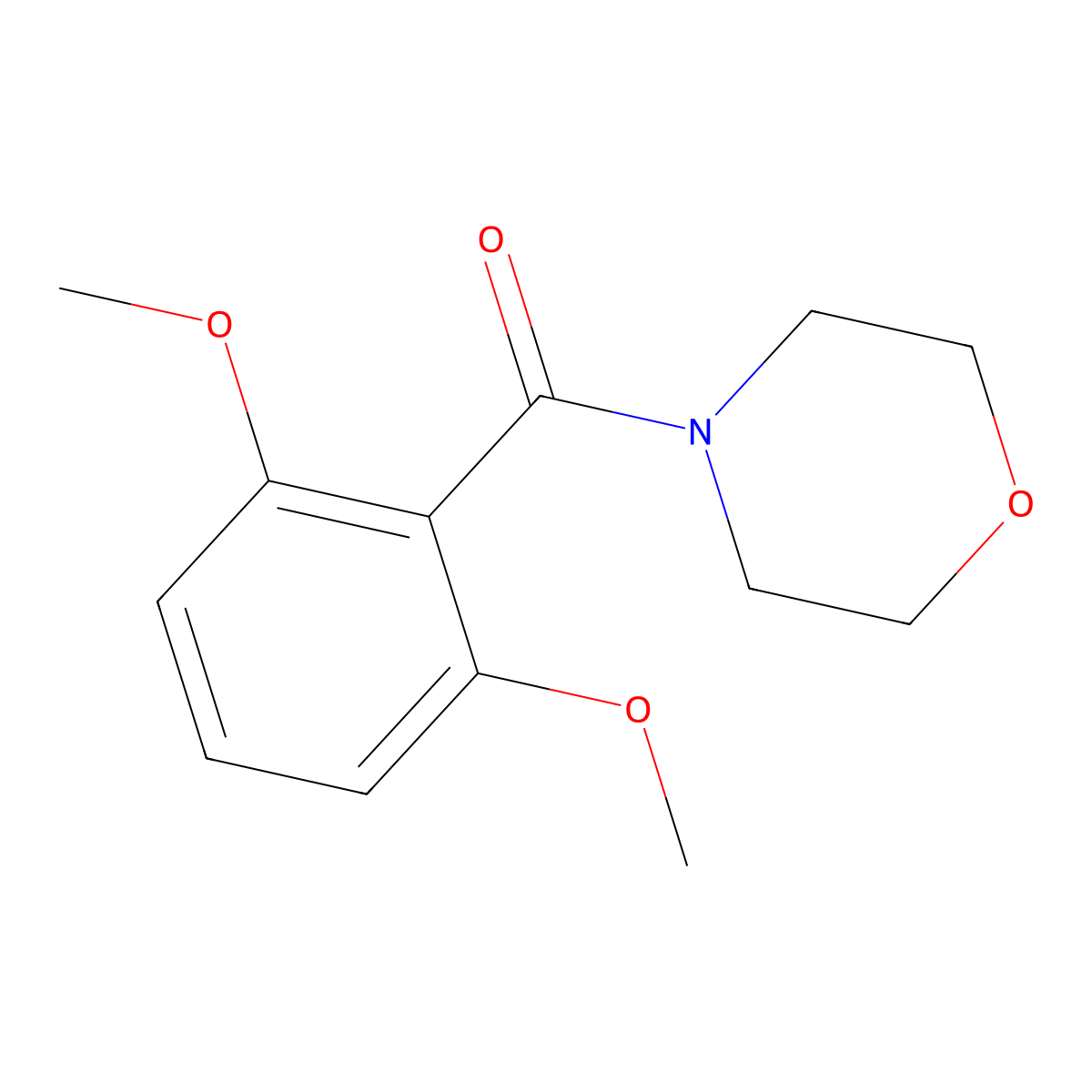 4-(2,6-Dimethoxybenzoyl)morpholine molecular structure, CAS 29175-71-1