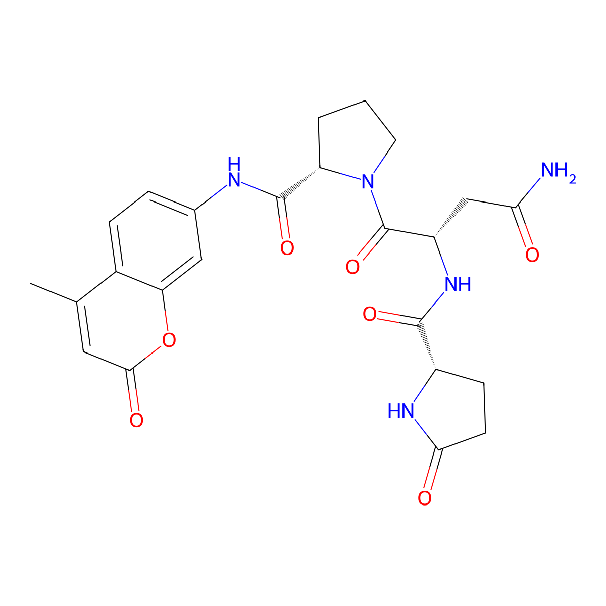 Glp-Asn-Pro-AMC molecular structure, CAS 291752-43-7