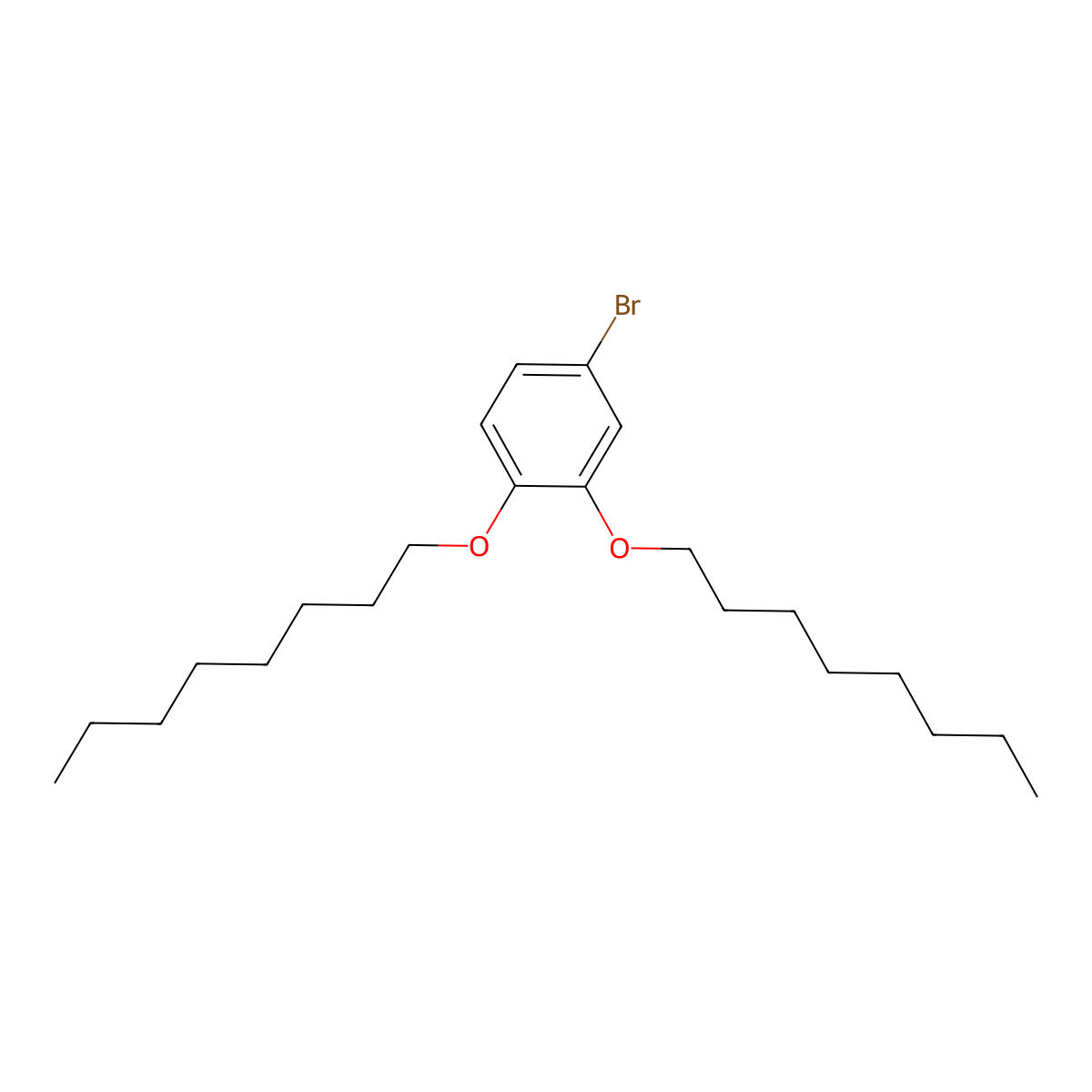 4-Bromo-1,2-bis(octyloxy)benzene molecular structure, CAS 291753-67-8