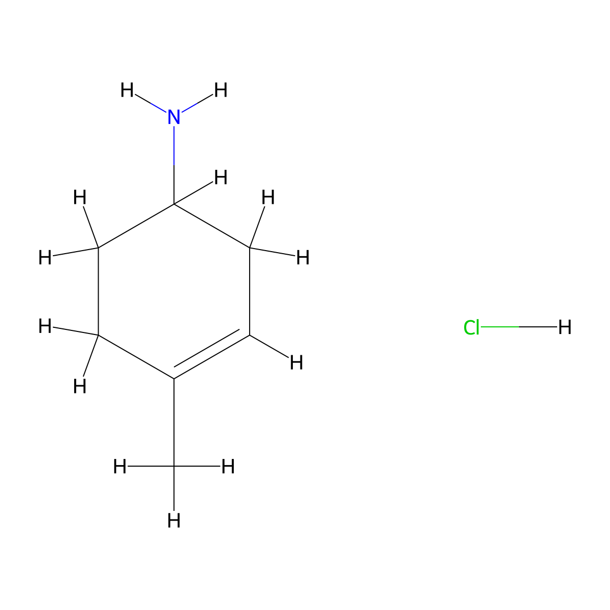 4-Methylcyclohex-3-en-1-amine hydrochloride molecular structure, CAS 291756-11-1