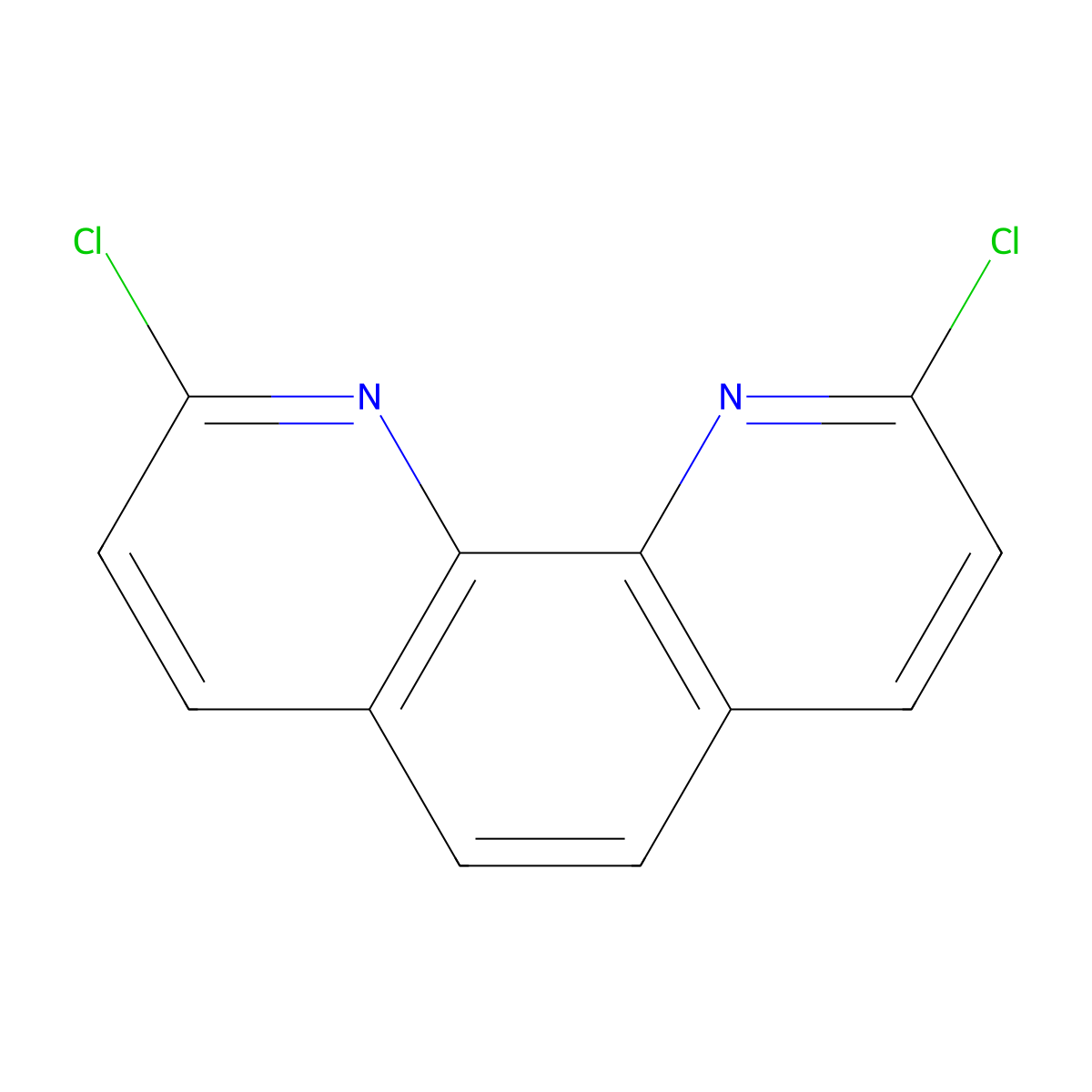2,9-Dichloro-1,10-phenanthroline molecular structure, CAS 29176-55-4