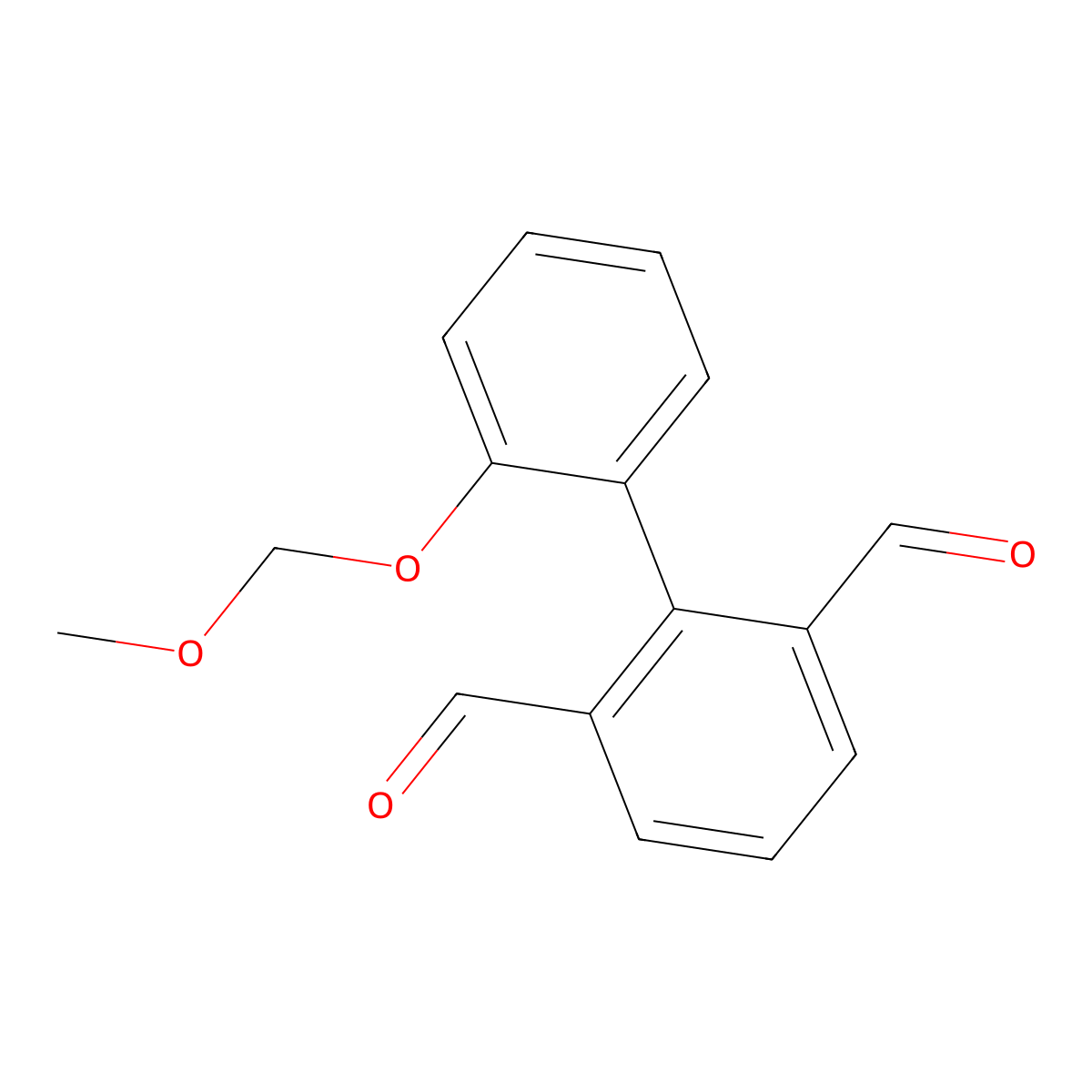 2'-(Methoxymethoxy)-[1,1'-biphenyl]-2,6-dicarbaldehydeE molecular structure, CAS 2917694-18-7