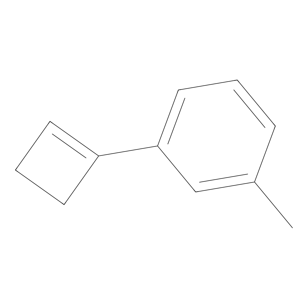 1-(Cyclobuten-1-yl)-3-methylbenzene molecular structure, CAS 291778-08-0