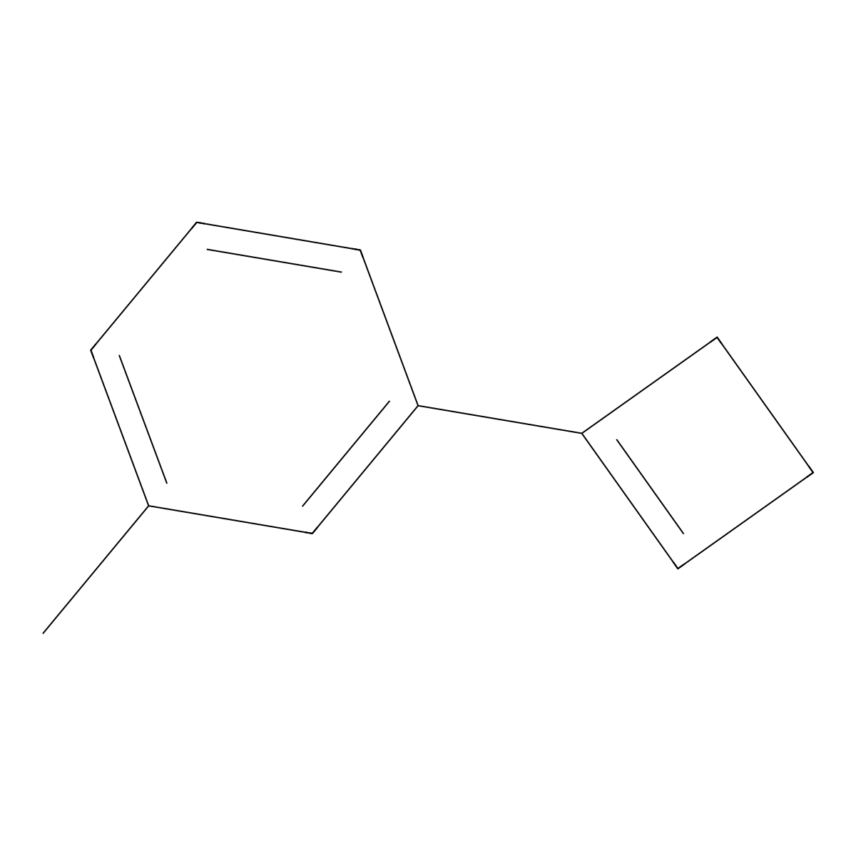 1-(Cyclobuten-1-yl)-3-methylbenzene molecular structure, CAS 291778-08-0
