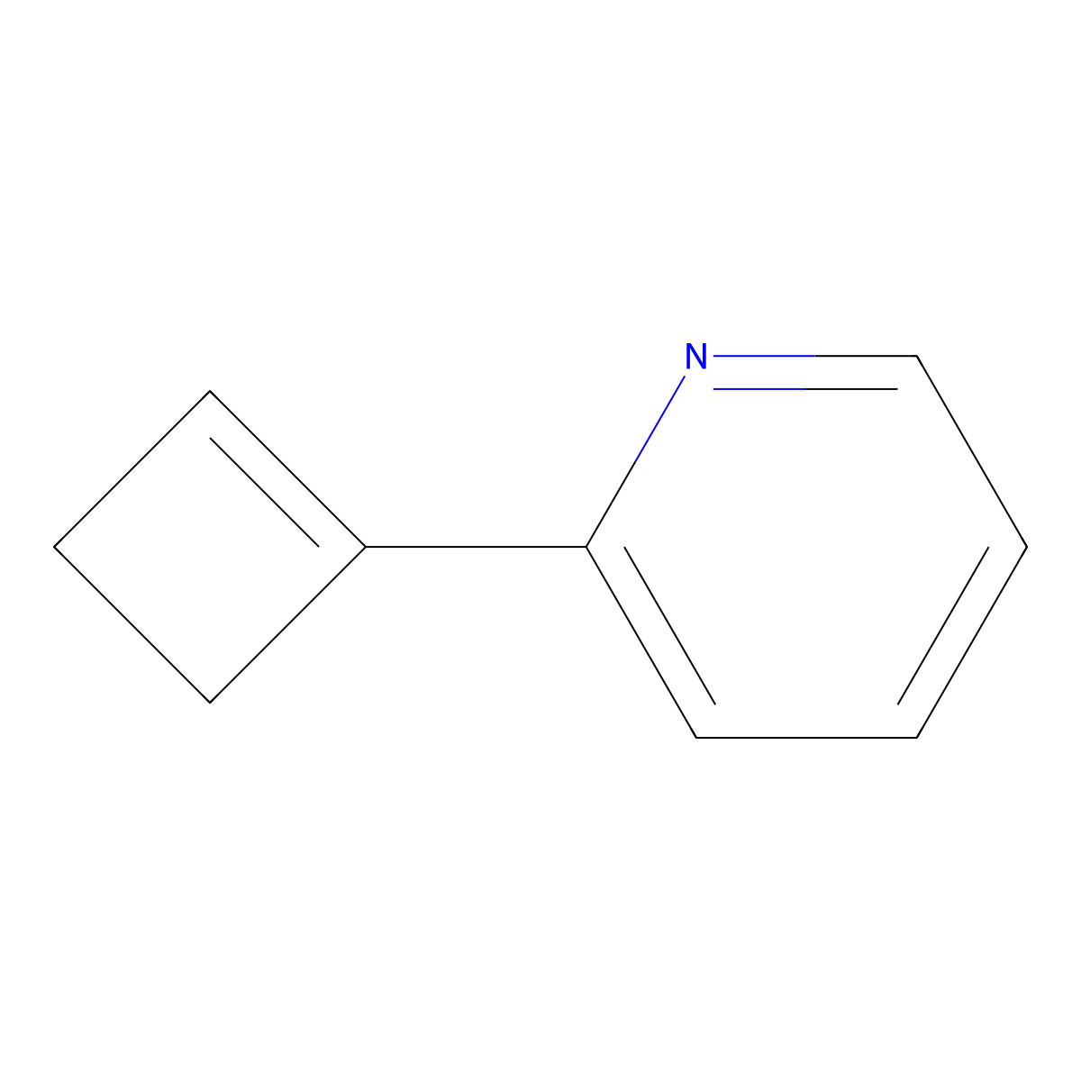 2-(Cyclobut-1-en-1-yl)pyridine molecular structure, CAS 291778-15-9